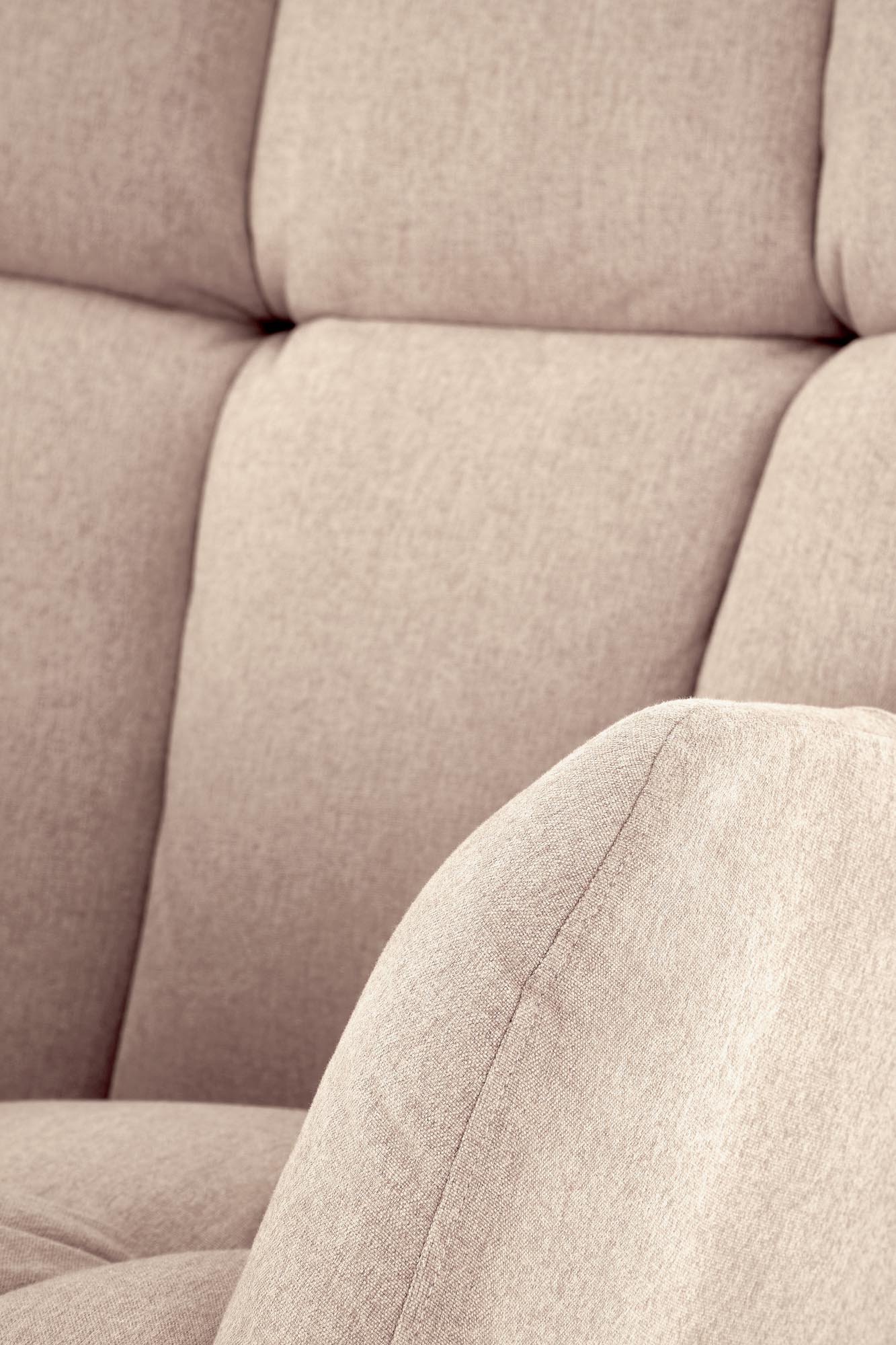 VASCO kreslo hojdacie, látka béžová NEA#25/nohy drevo