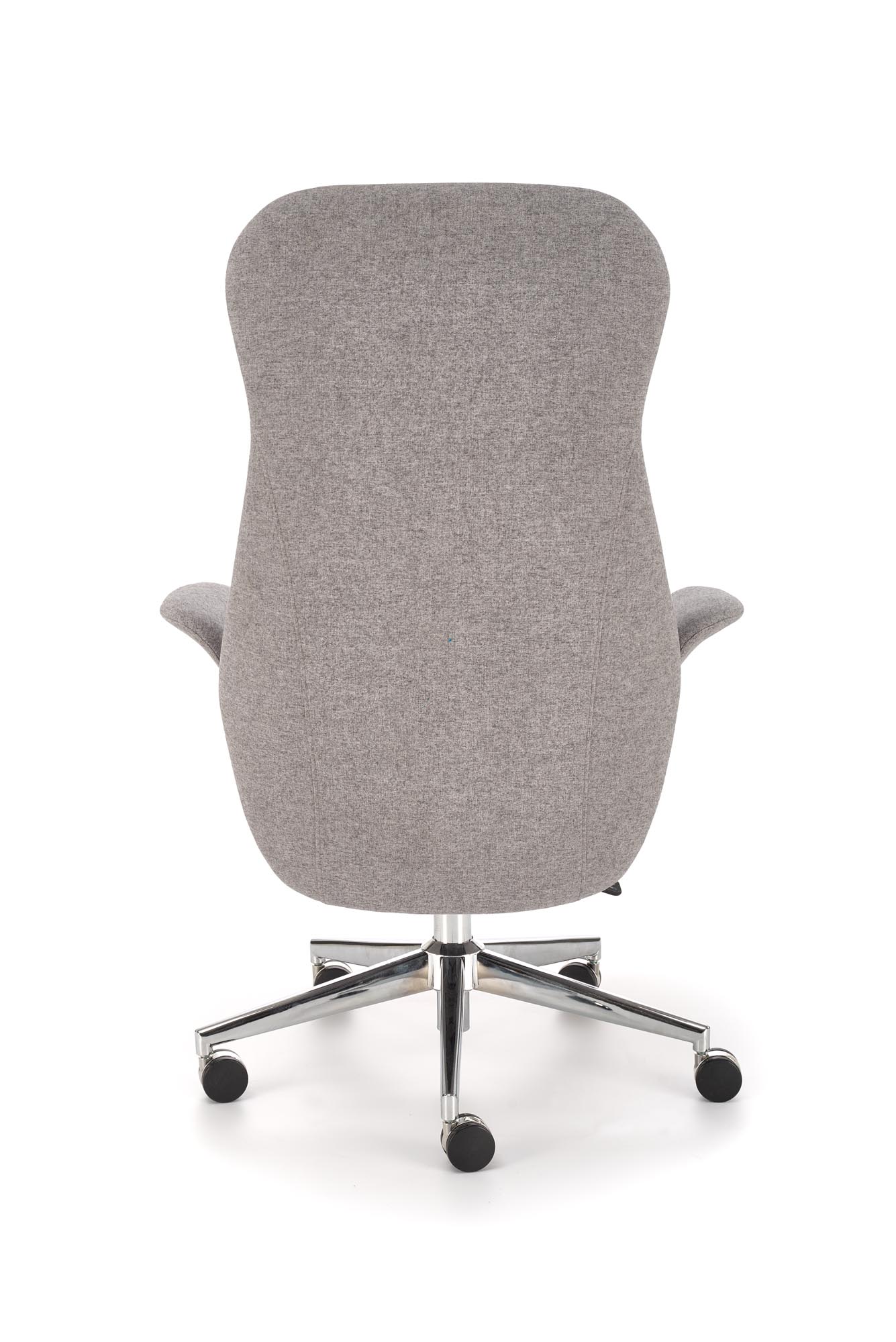 KEVIN kancelárske kreslo otočné s mechan.TILT,tkanina/chróm, svetlosivé