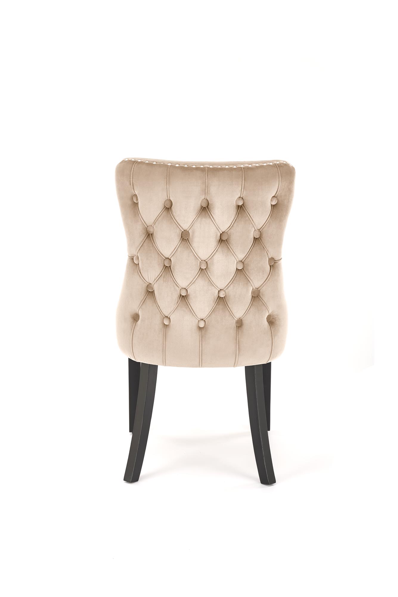 ALDA jedálenská stolička, masívne drevo/látka velvet, béžová