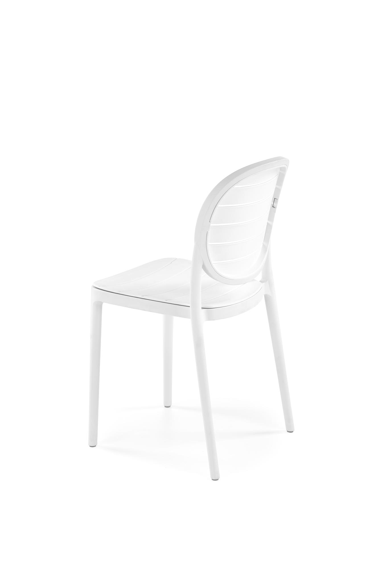 K529 stolička, PVC, biela