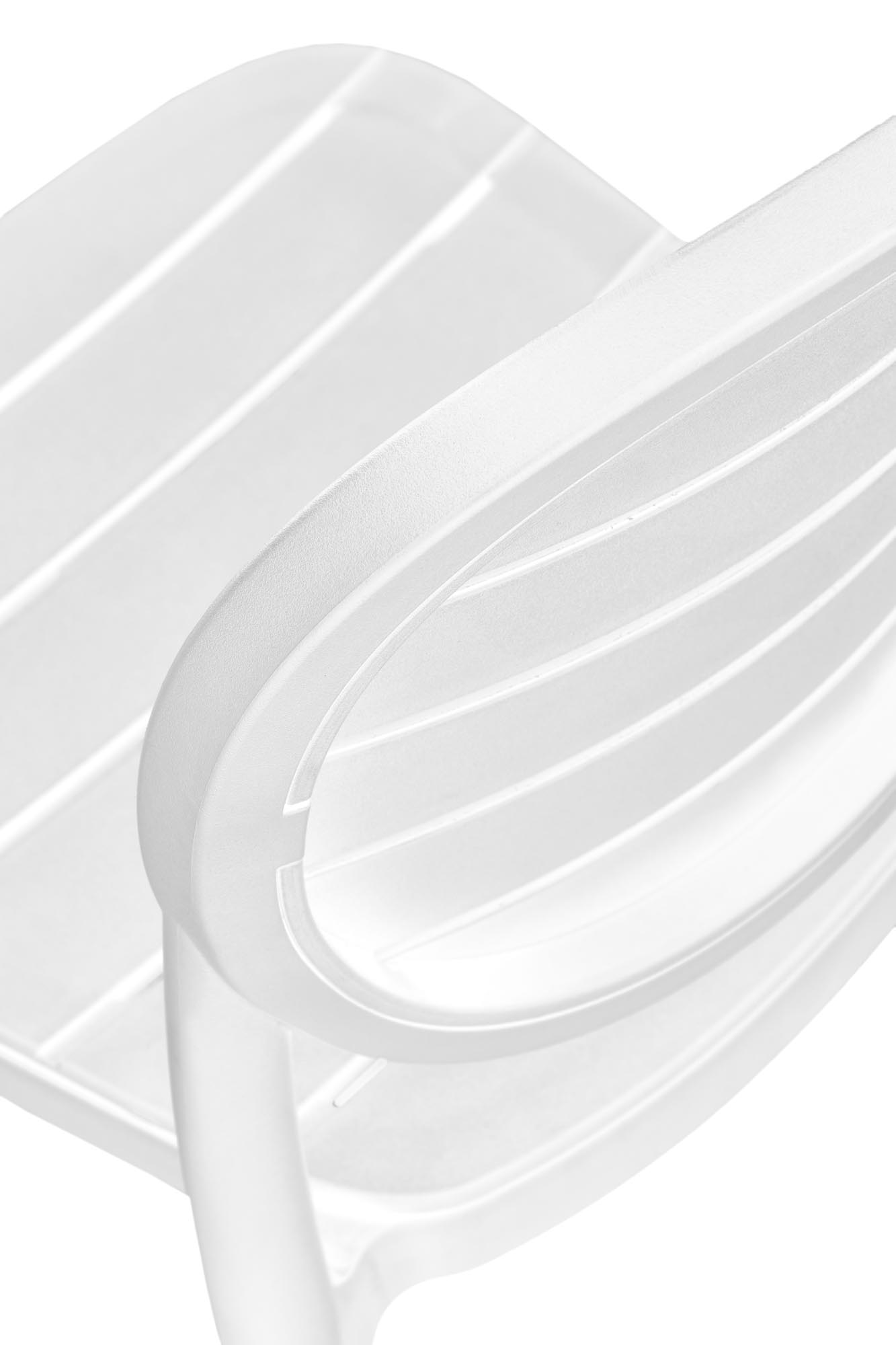 K529 stolička, PVC, biela