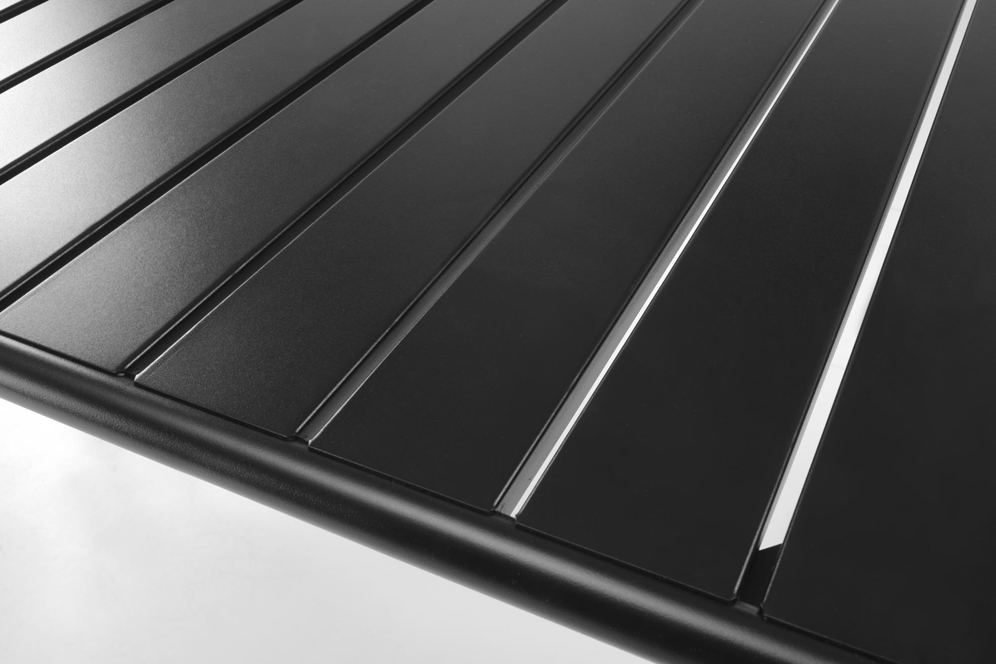 BOSCO stôl záhradný 140/70/76 cm, kov čierny