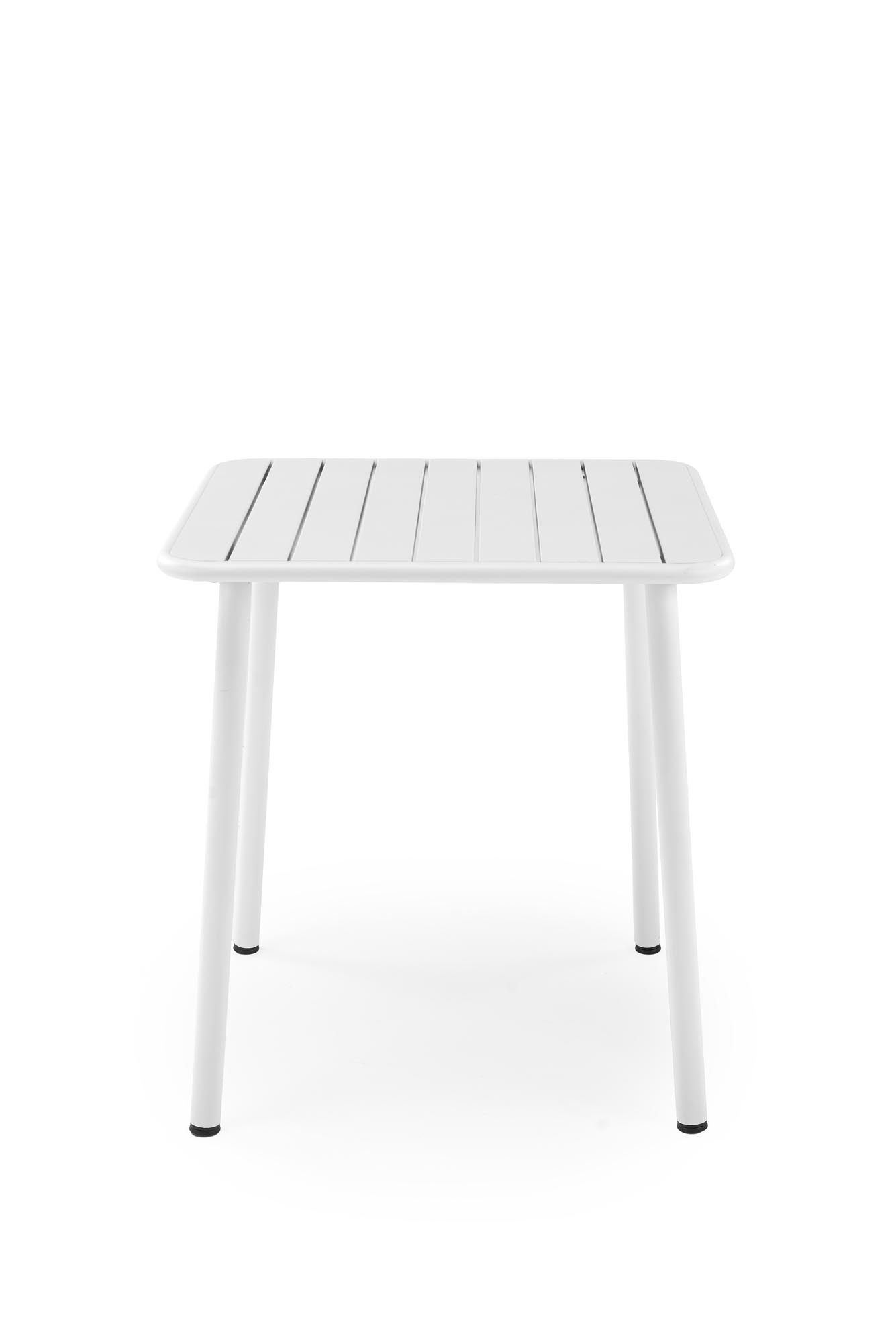BOSCO KWADRAT stôl záhradný  70/70/76 cm, kov biely