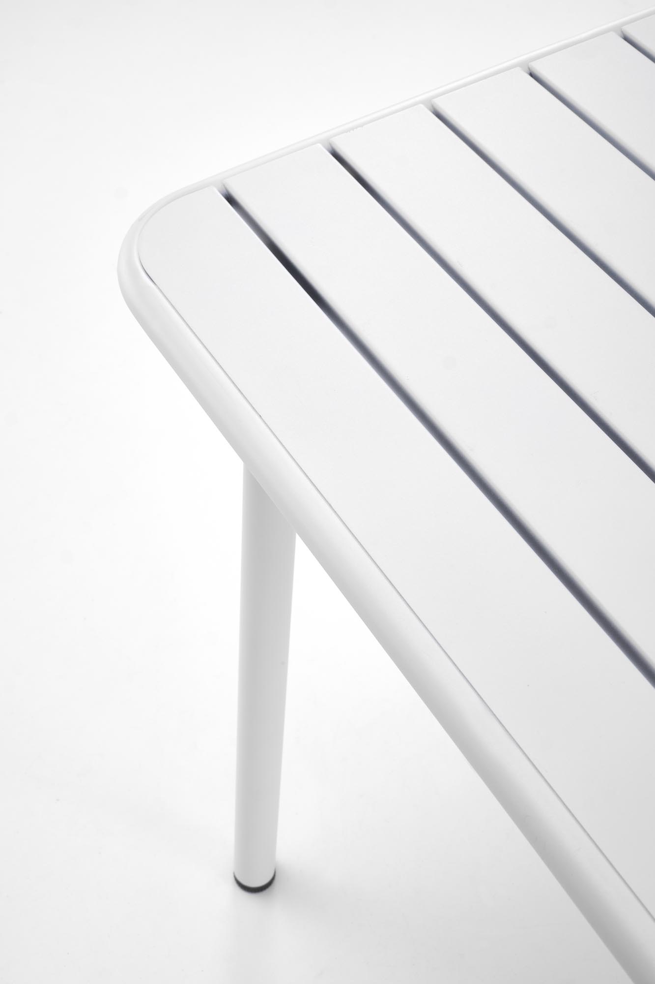 BOSCO KWADRAT stôl záhradný  70/70/76 cm, kov biely