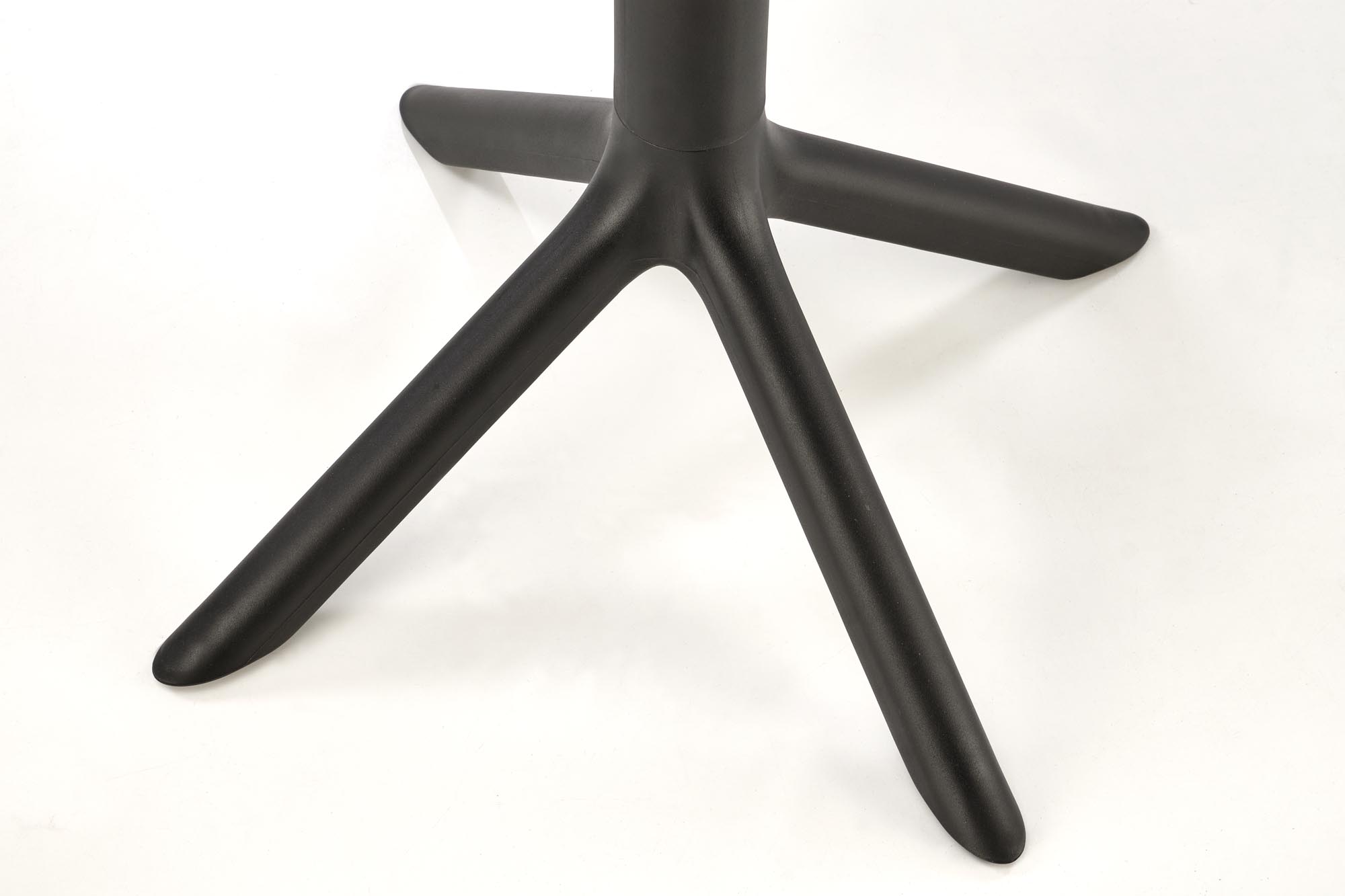 CALVO stolík terasový okrúhly 60/72 cm plast farba čierna