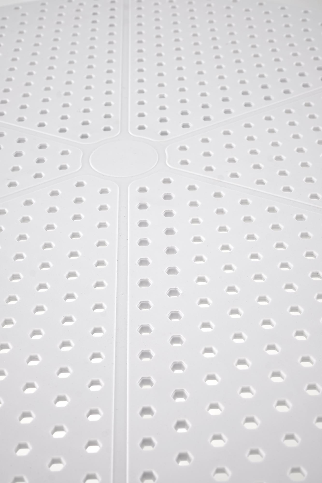 CALVO stolík terasový okrúhly 60/72 cm plast farba biela