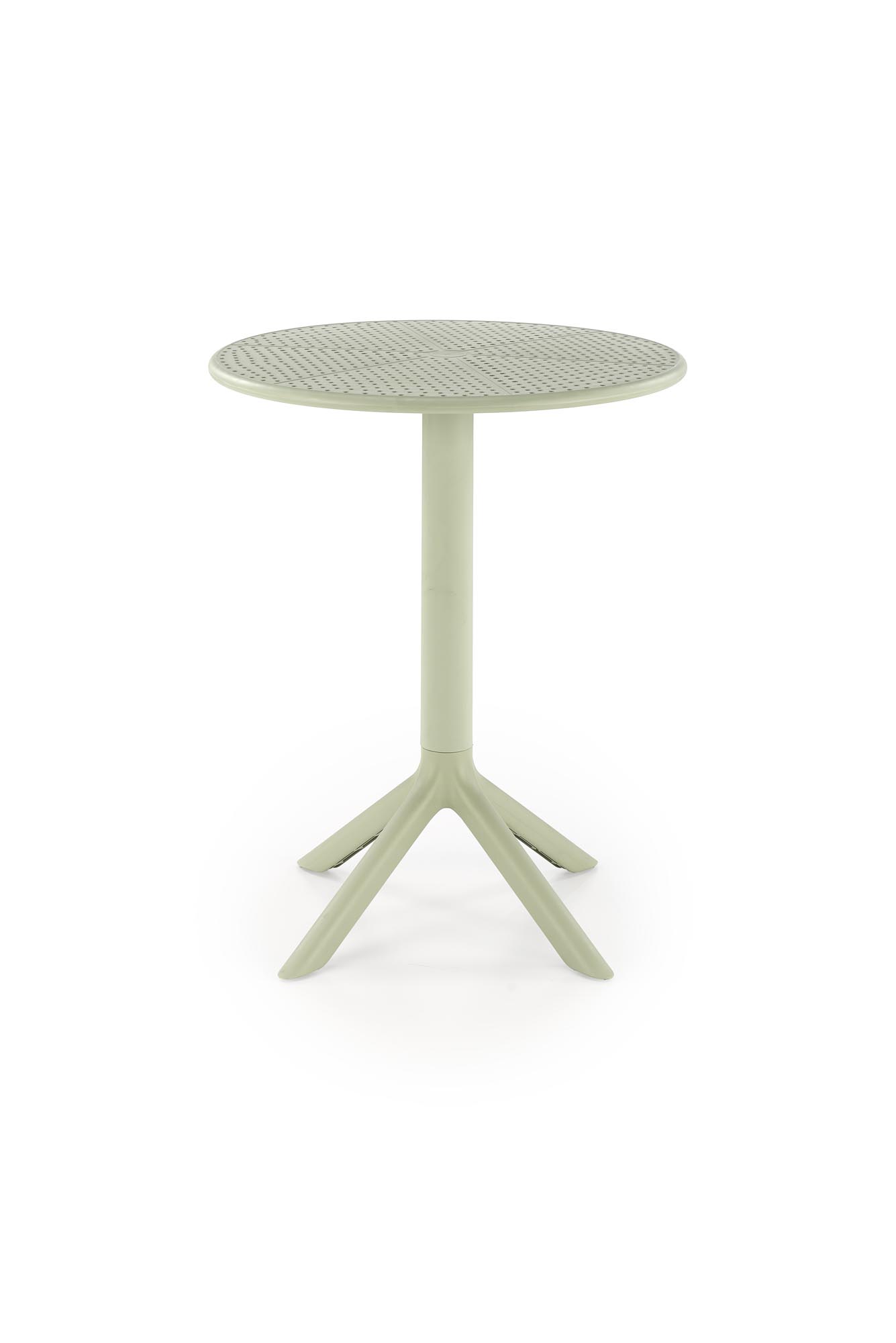 CALVO stolík terasový okrúhly 60/72 cm plast farba metový