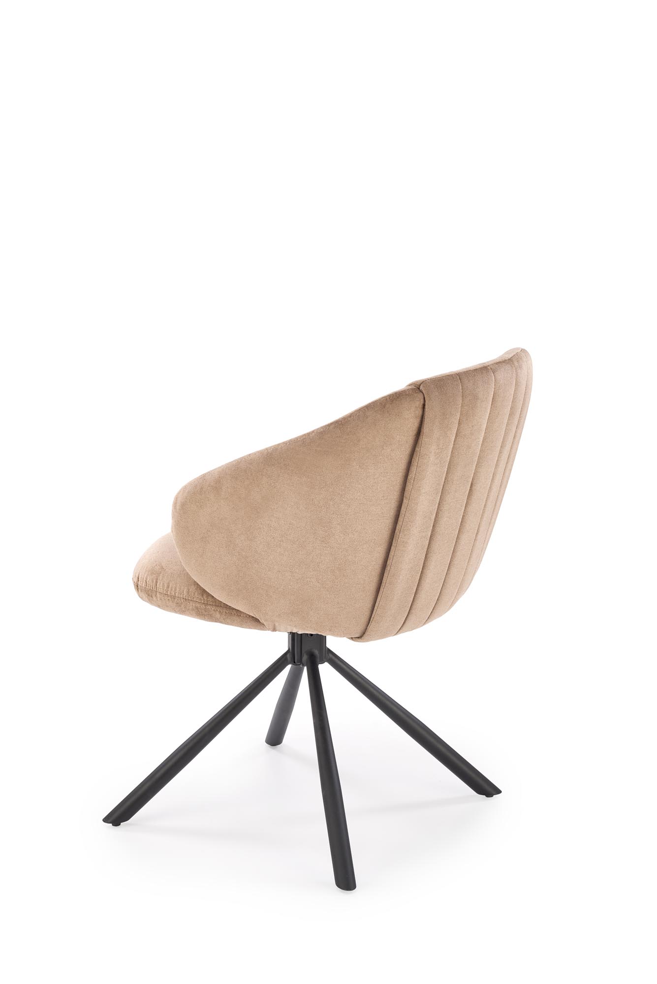 K533 jedálenská stolička otočná, látka HAVANA#39, kapučíno