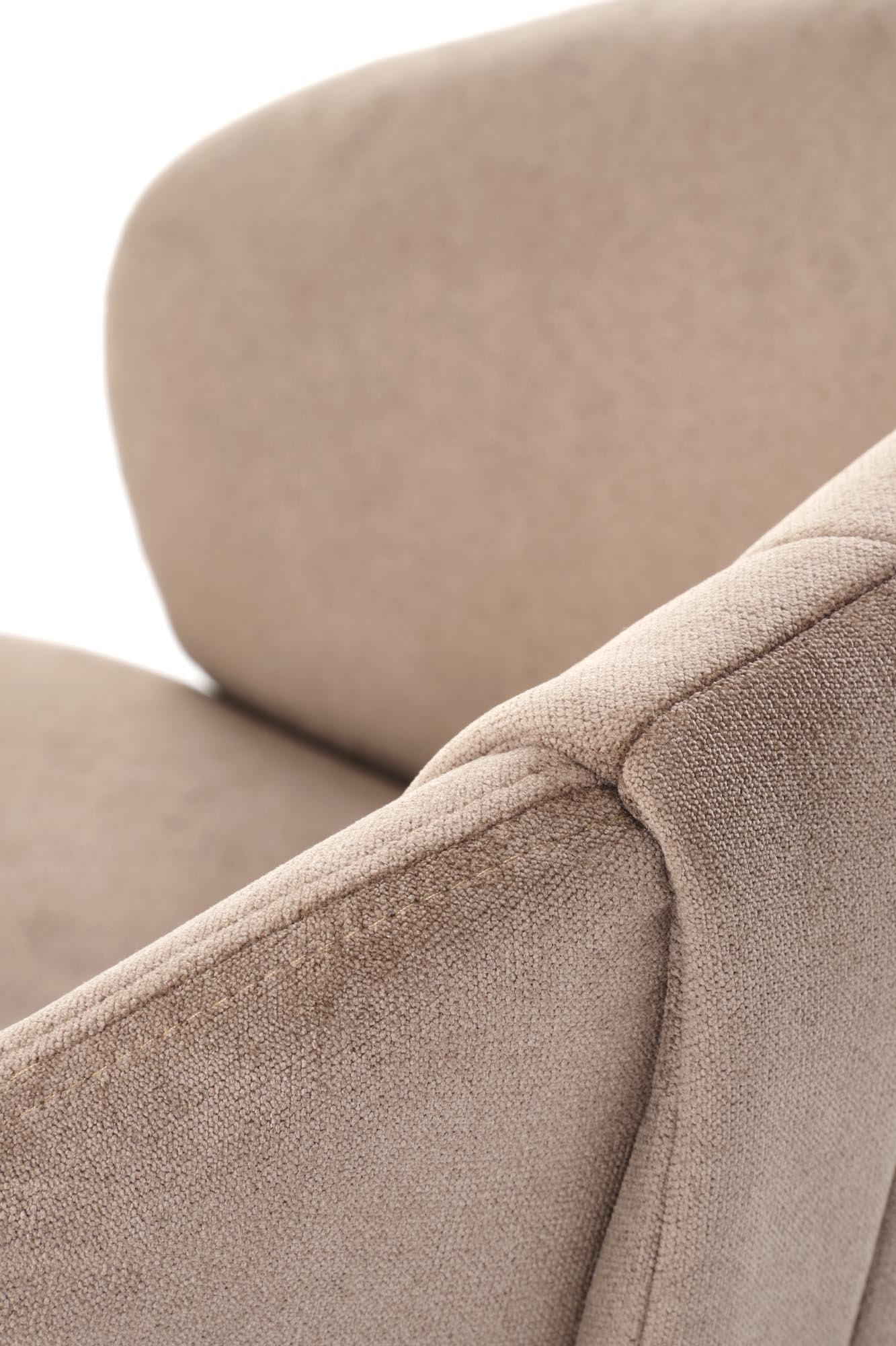 K533 jedálenská stolička otočná, látka HAVANA#39, kapučíno