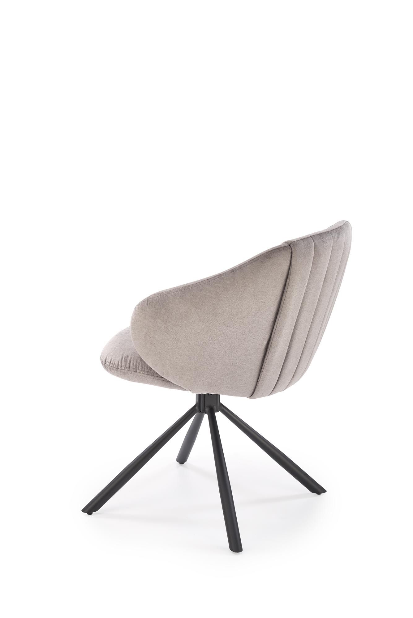 K533 jedálenská stolička otočná, látka HAVANA#10 sivá