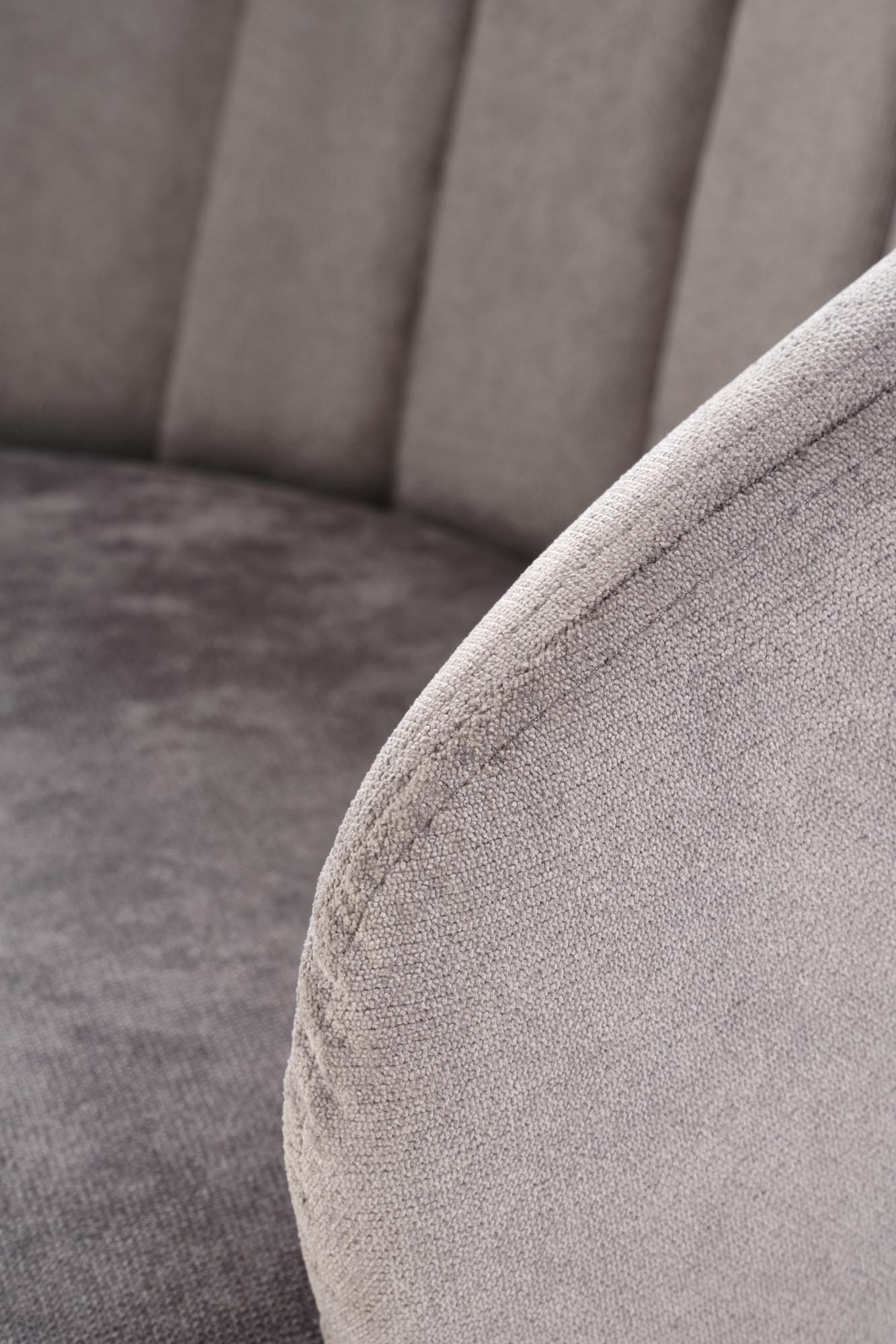 K533 jedálenská stolička otočná, látka HAVANA#10 sivá