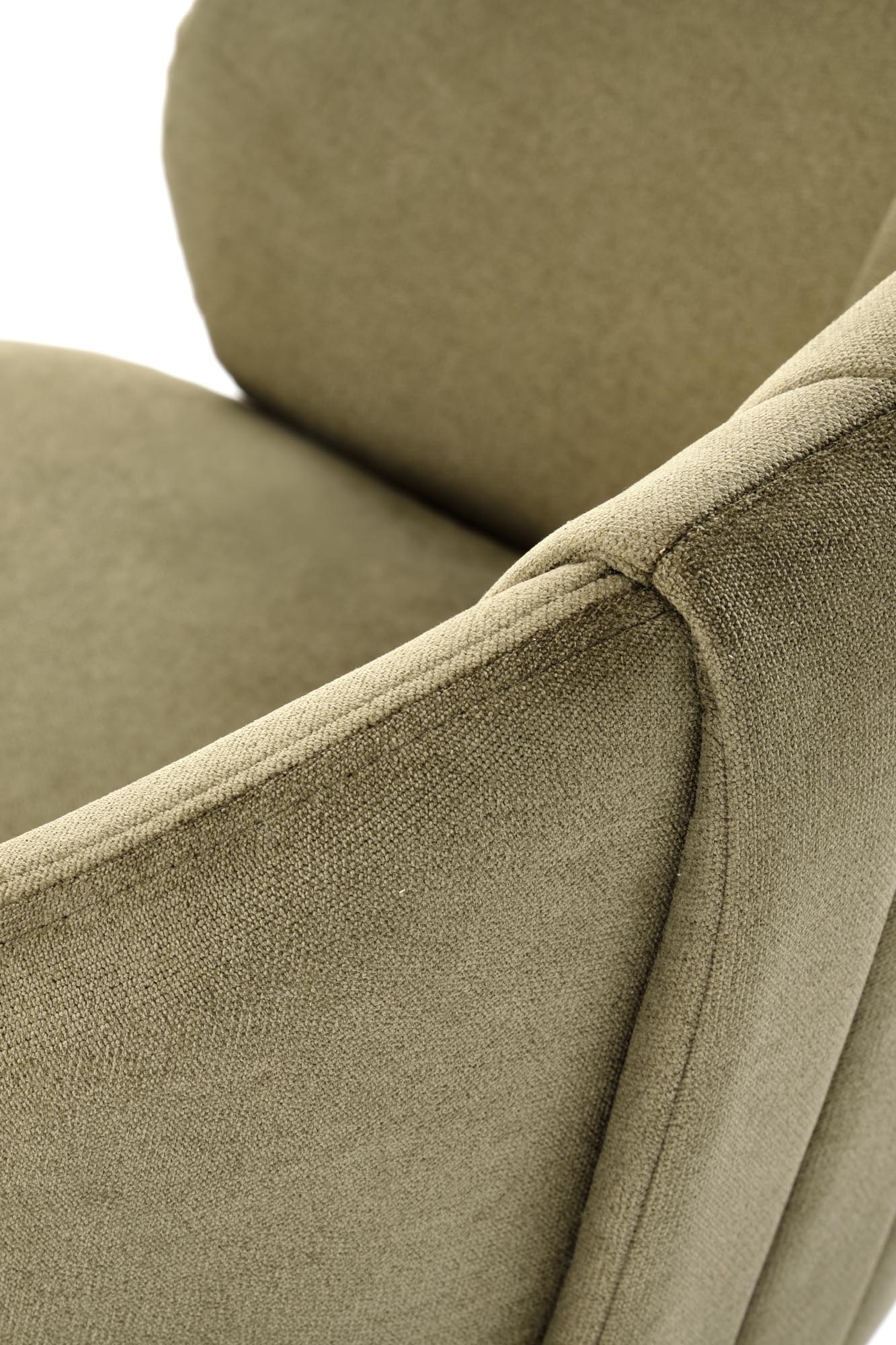 K533 jedálenská stolička otočná, látka HAVANA#77 olivová