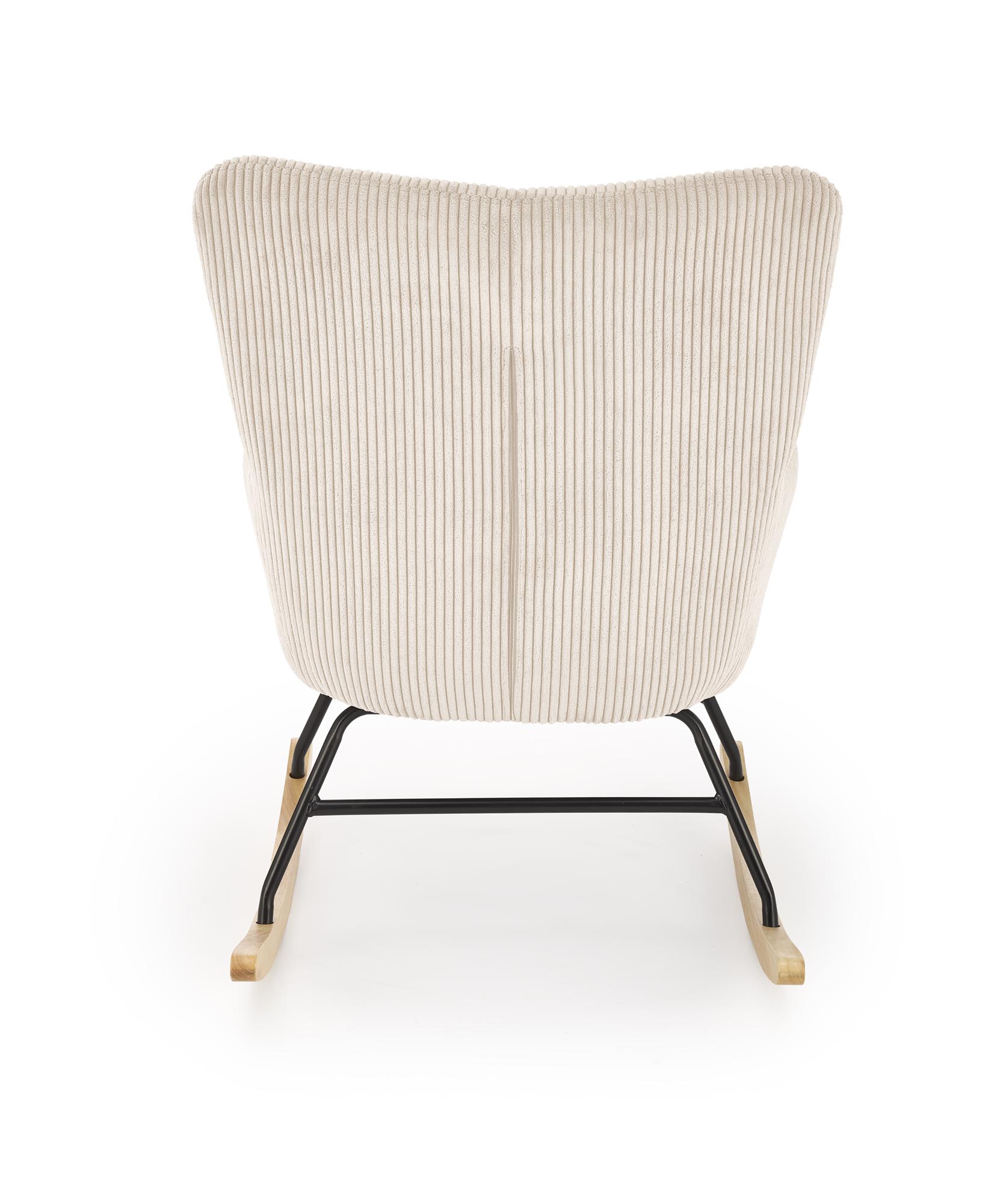 BELMIRO kreslo hojdacie, látka manšester-HYPER#23/ krémová