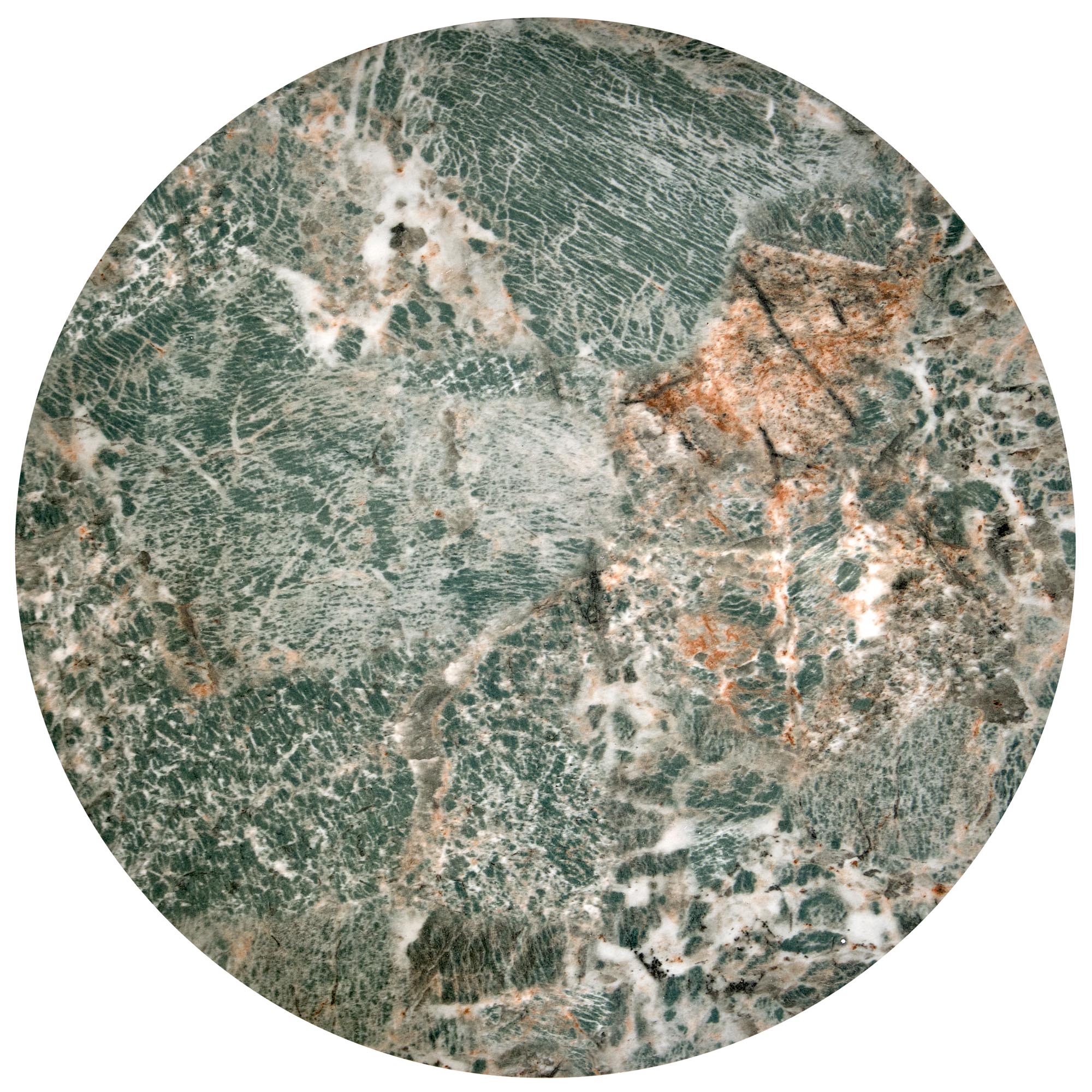 INES konferenčný stolík sada 2ks, mramor/oceľ, zelená/čierna