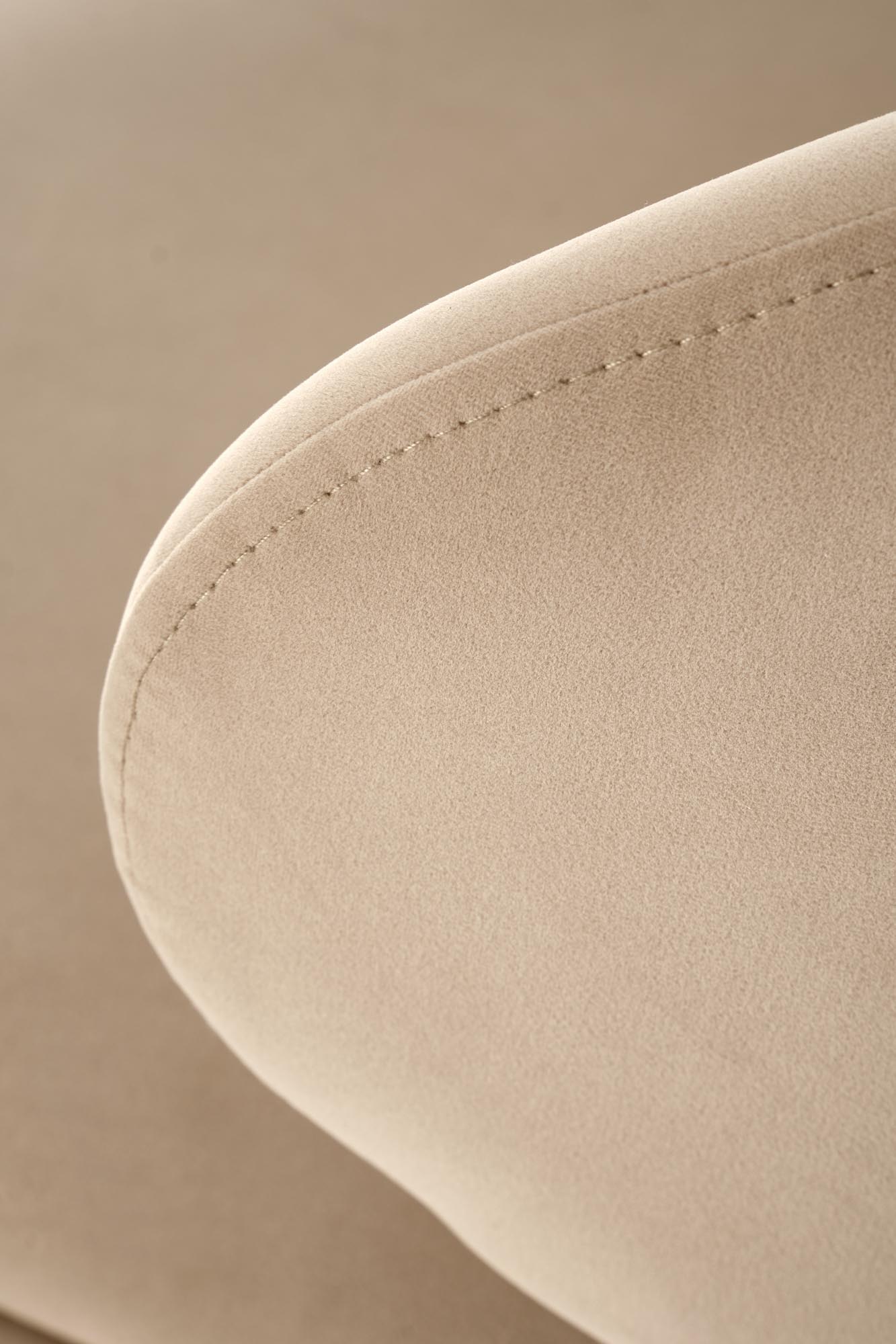 HOKER H121 barová stolička,látka velvet MAVEL#38 béžová/čierna