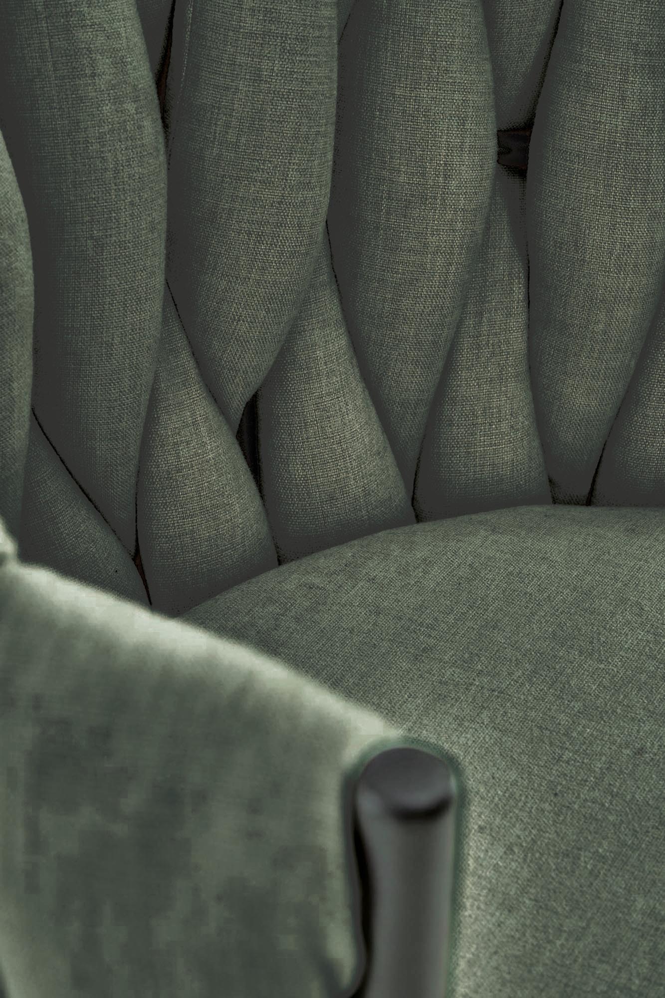 K516 jedálenská stolička, látka tkanina, olivová