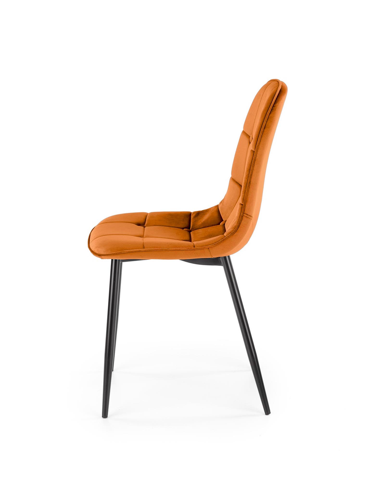 K417 stolička jedálenská, látka velvet škoricová - NA SKLADE!