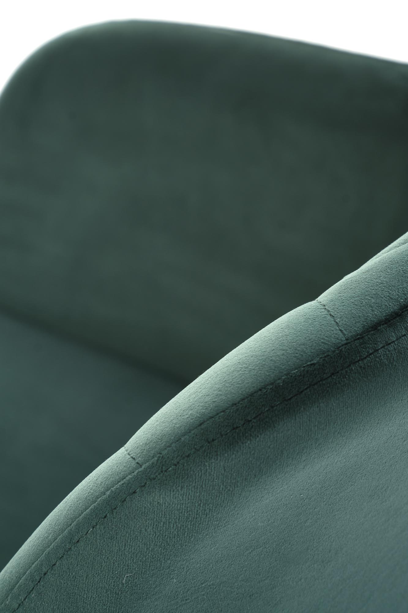 K535 jedálenská stolička otočná, látka  BLUVEL#78 tmavozelená