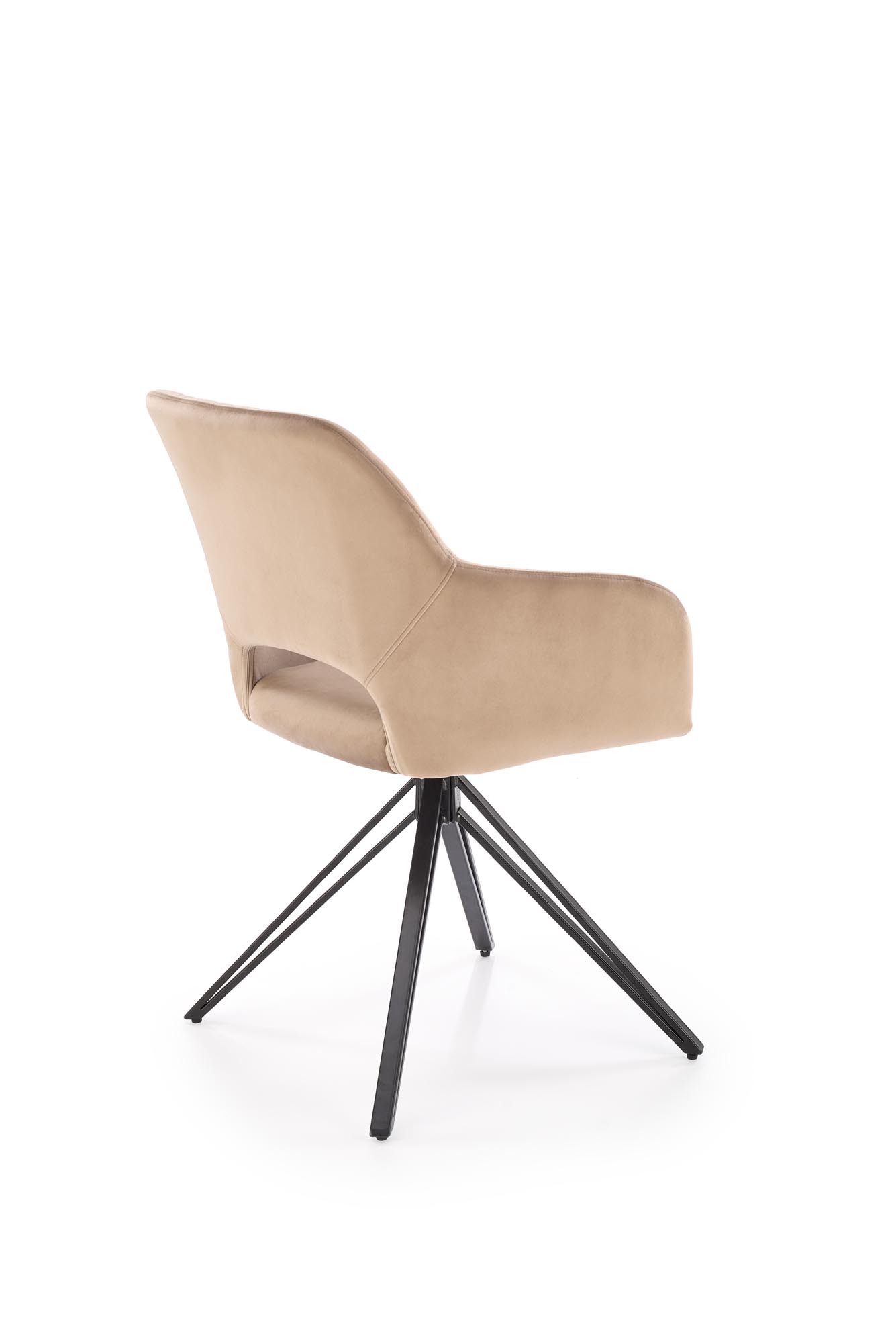 K535 jedálenská stolička otočná, látka BLUVEL#40 béžová