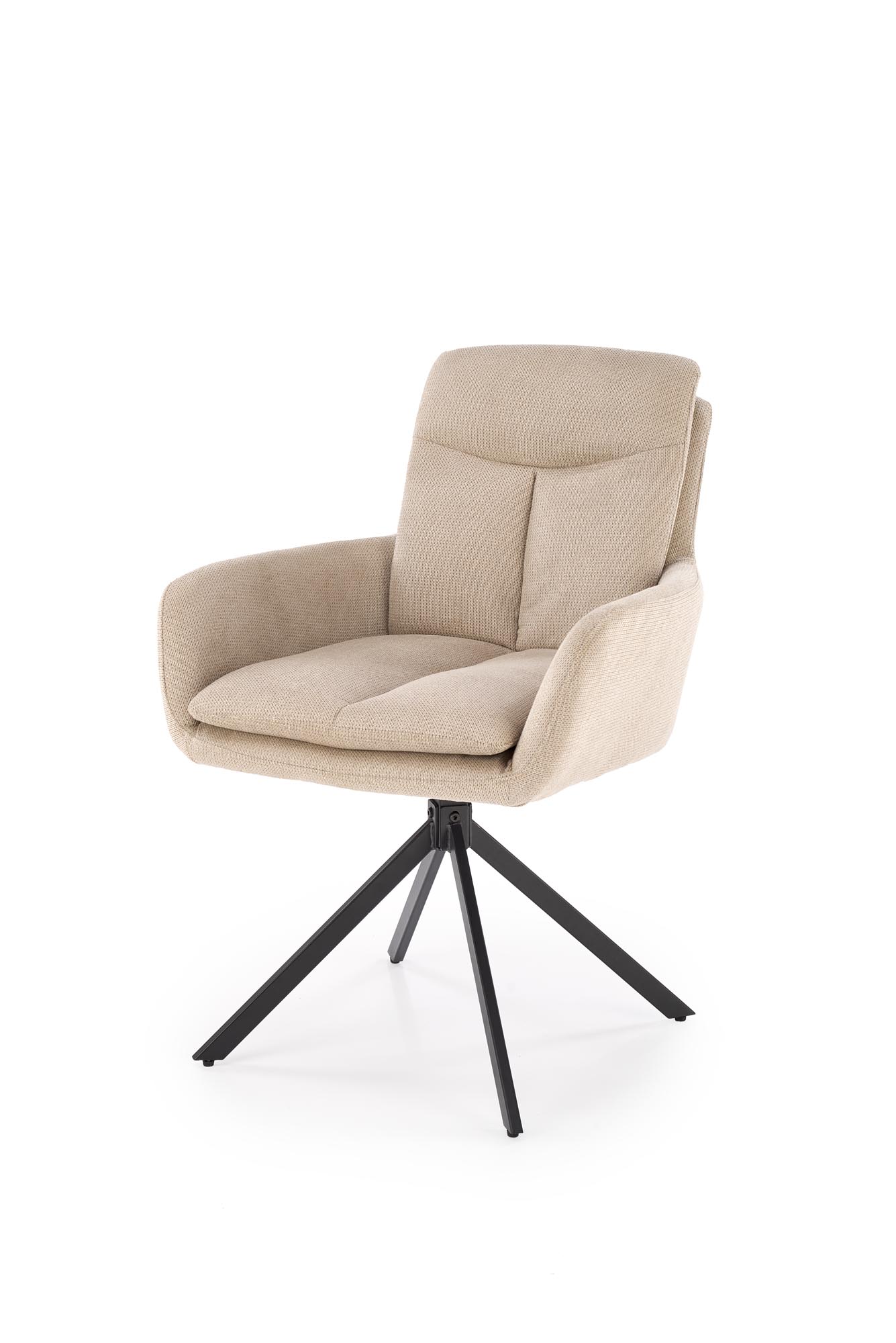 K536 jedálenská stolička otočná, látka VARDO#28 béžová