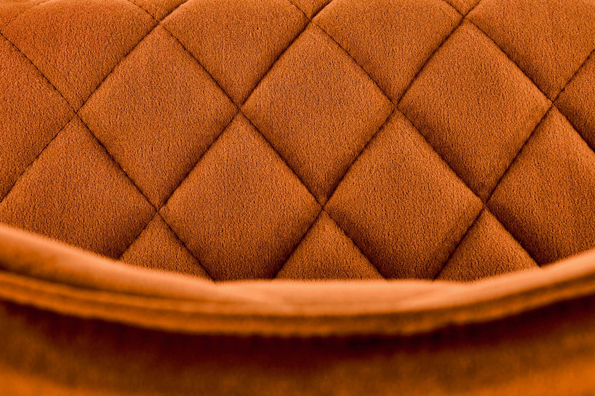 K450 stolička jedálenská, látka velvet škoricová/nohy kov čierne