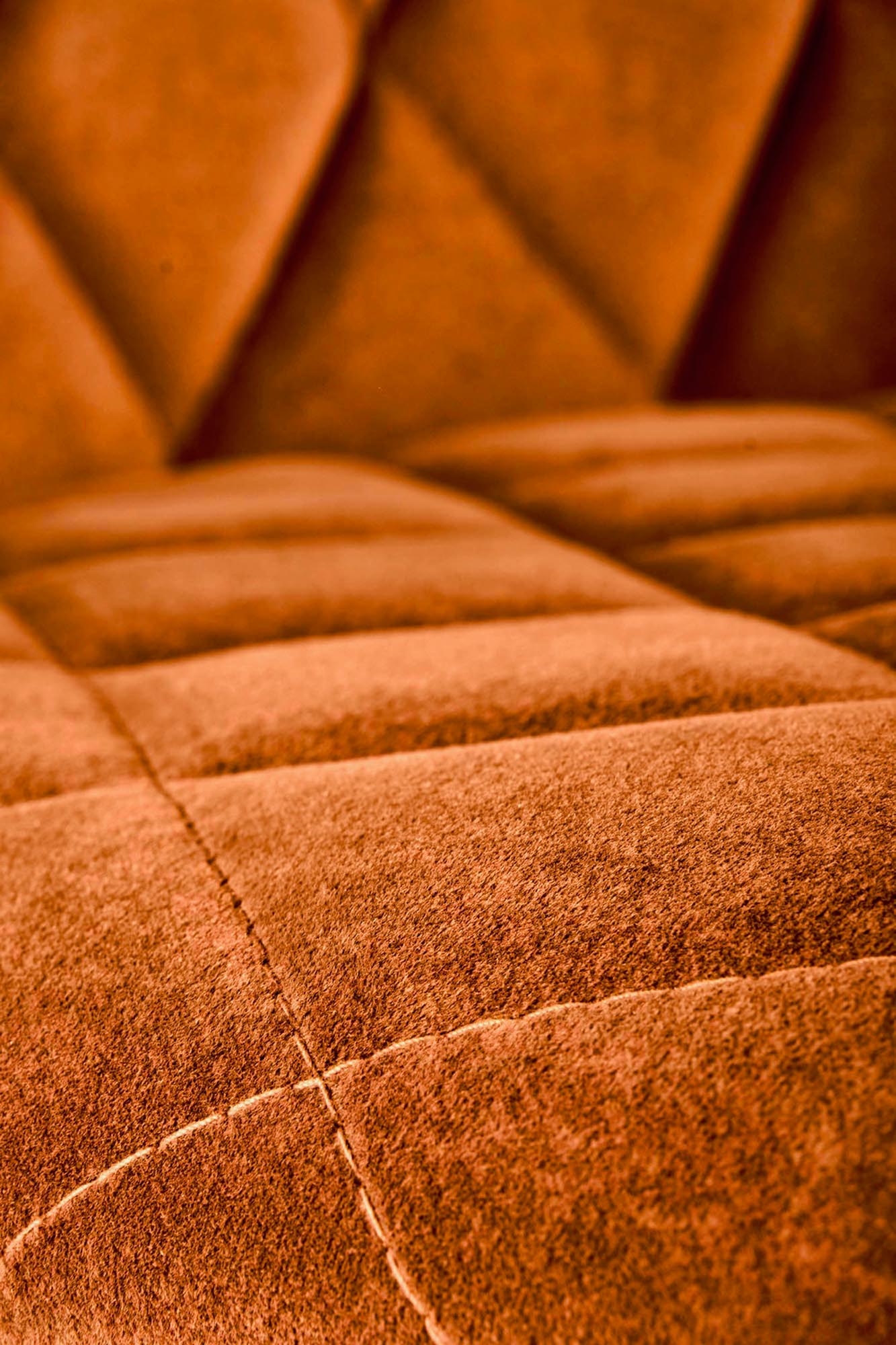 K450 stolička jedálenská, látka velvet škoricová/nohy kov čierne