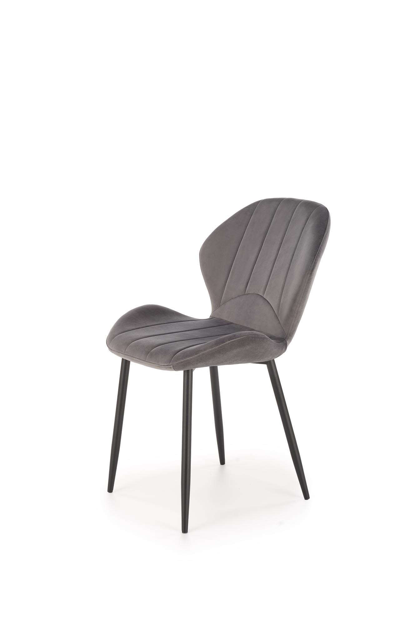 K538 jedálenská stolička, látkaBLUVEL#14 sivá