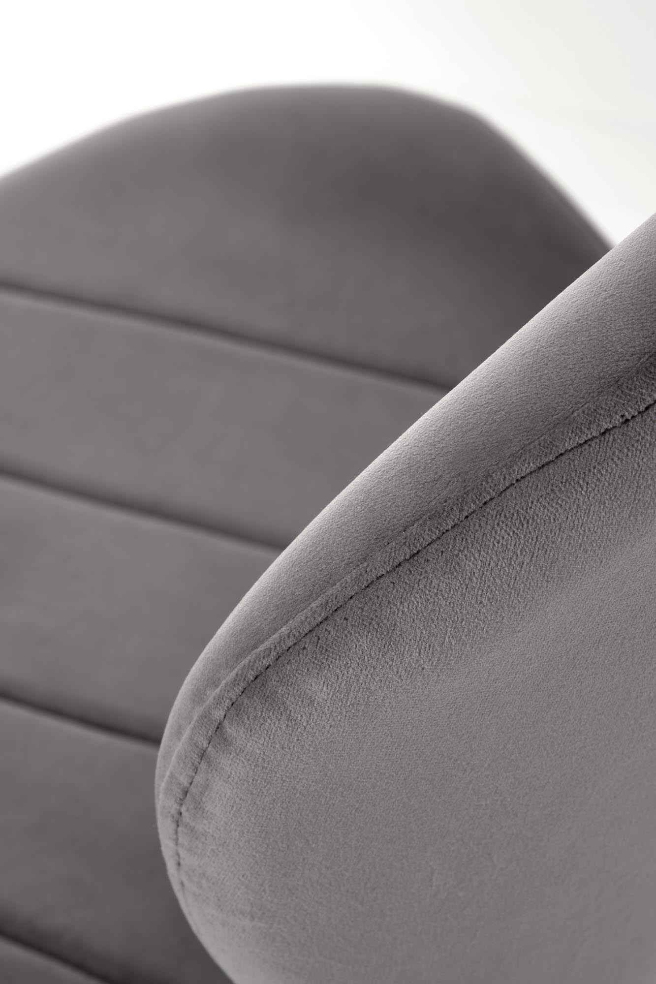 K538 jedálenská stolička, látkaBLUVEL#14 sivá