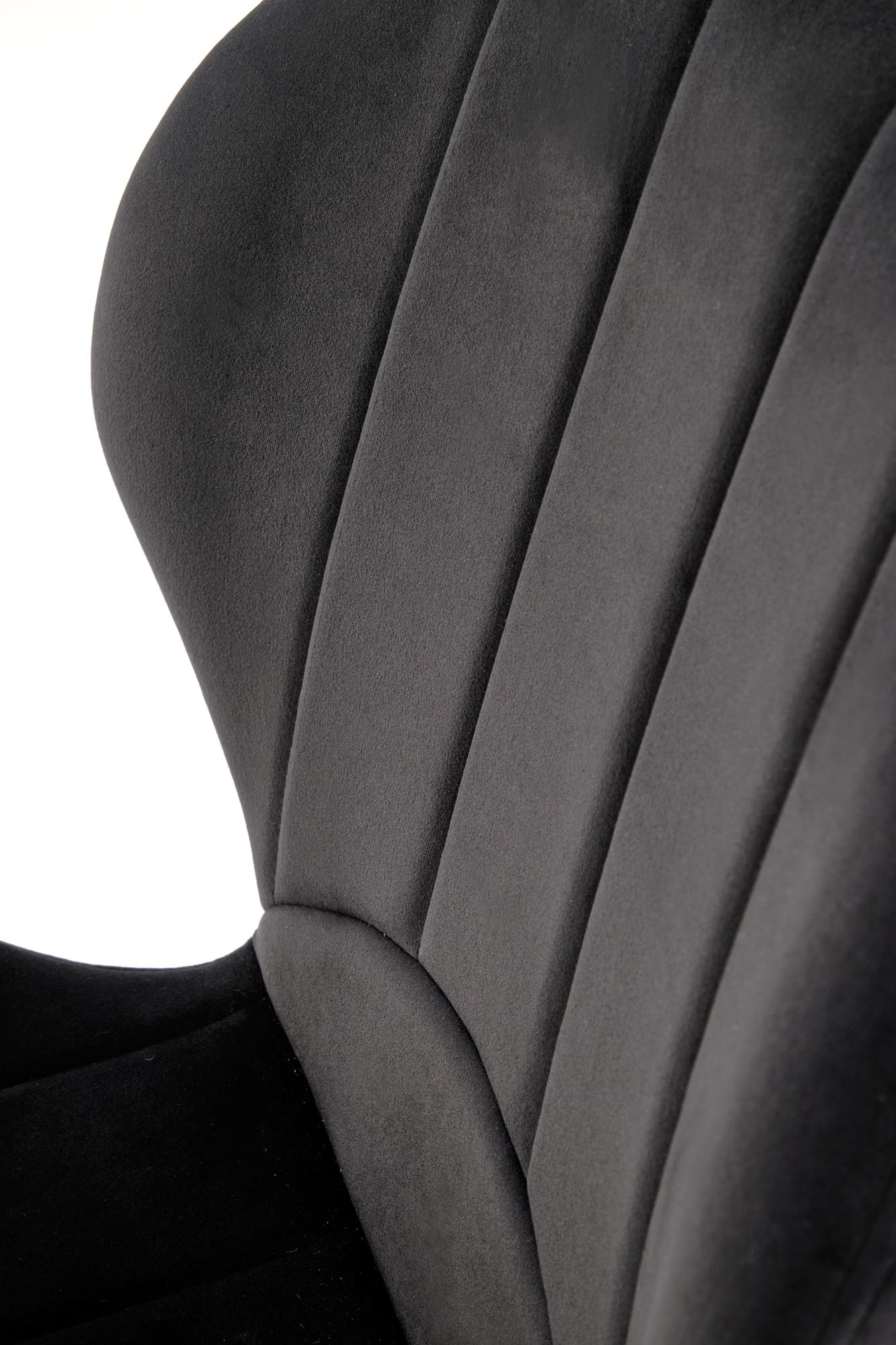 K538 jedálenská stolička, látkaBLUVEL#10 čierna