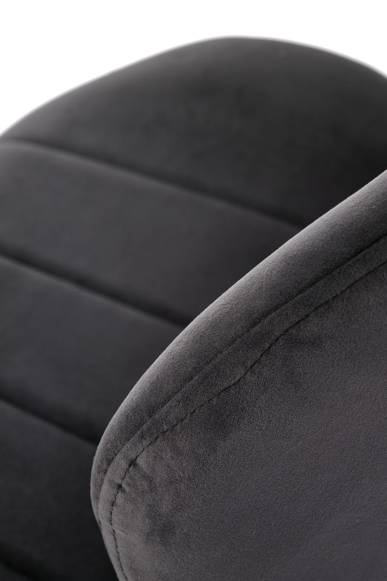 K538 jedálenská stolička, látkaBLUVEL#10 čierna