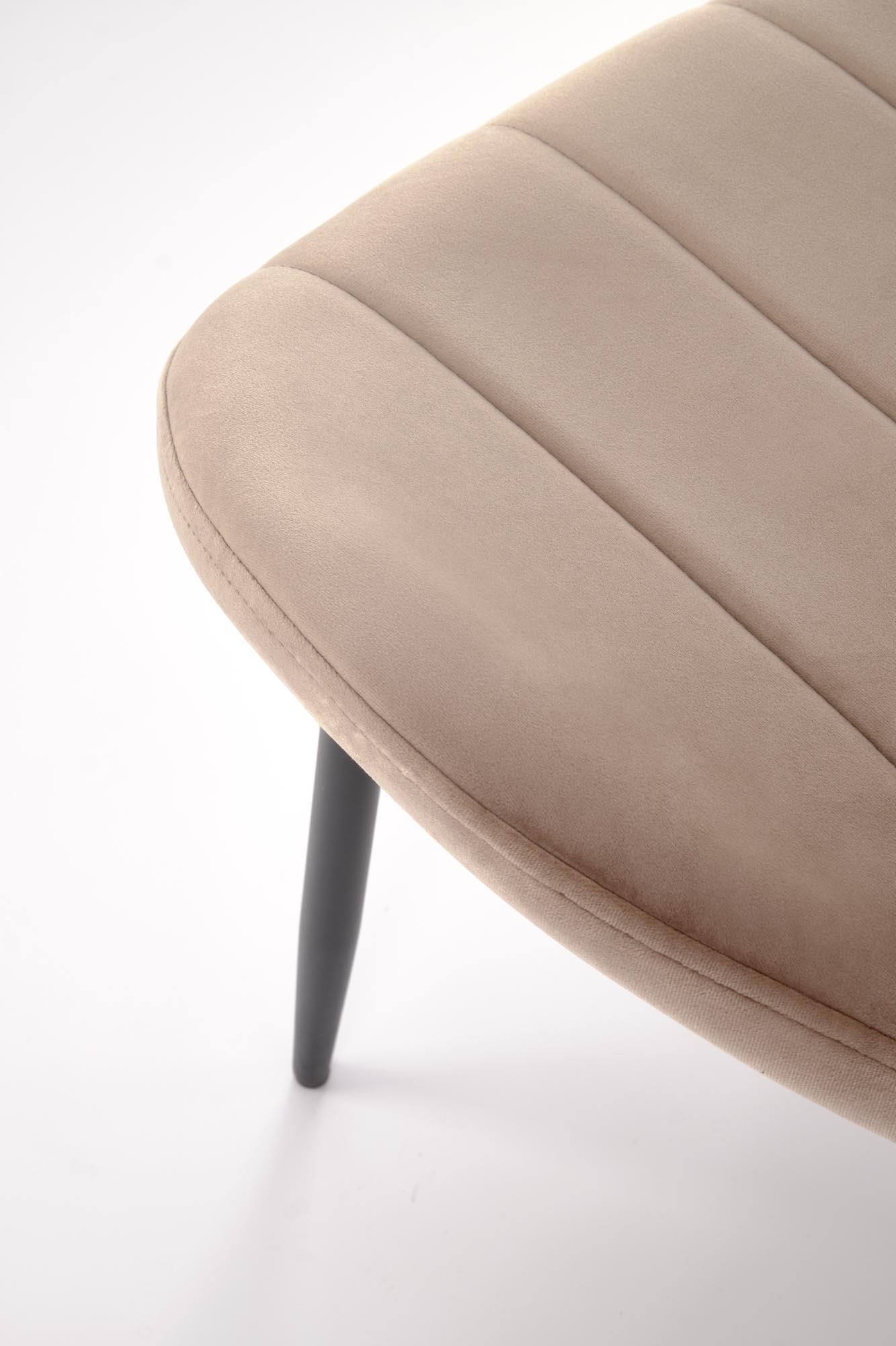 K538 jedálenská stolička, látka BLUVEL#40 béžová