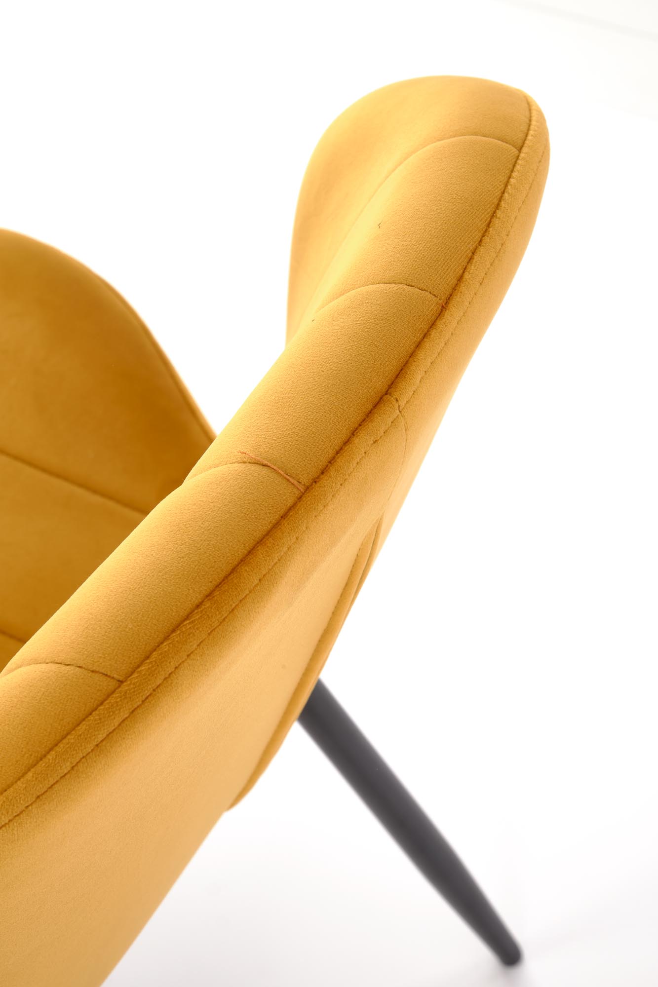 K538 jedálenská stolička, látkaBLUVEL#68 horčicová