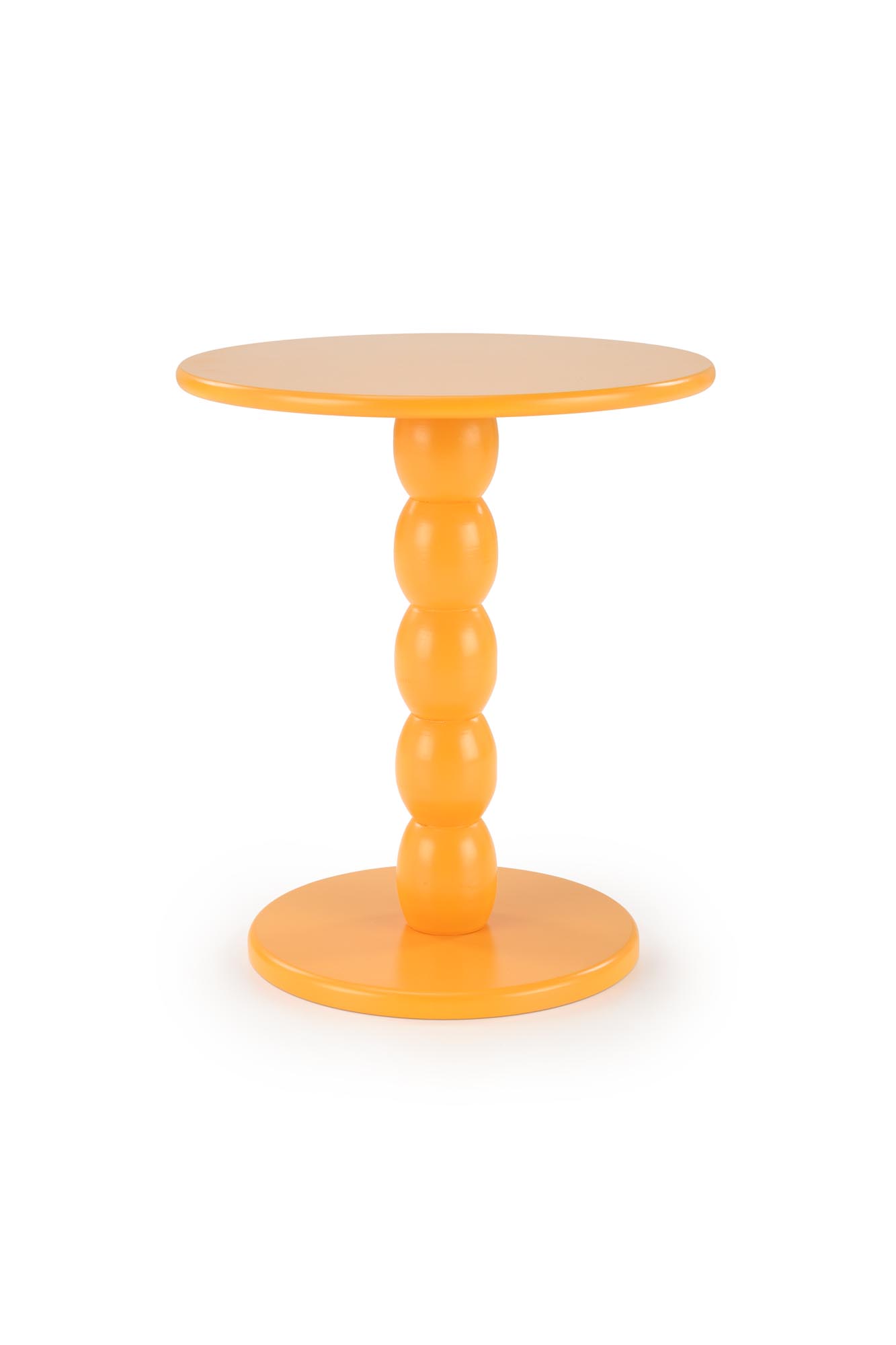 CIRILLA konferenčný stolík 40/47cm, lak. MDF/masívne drevo, horčicová