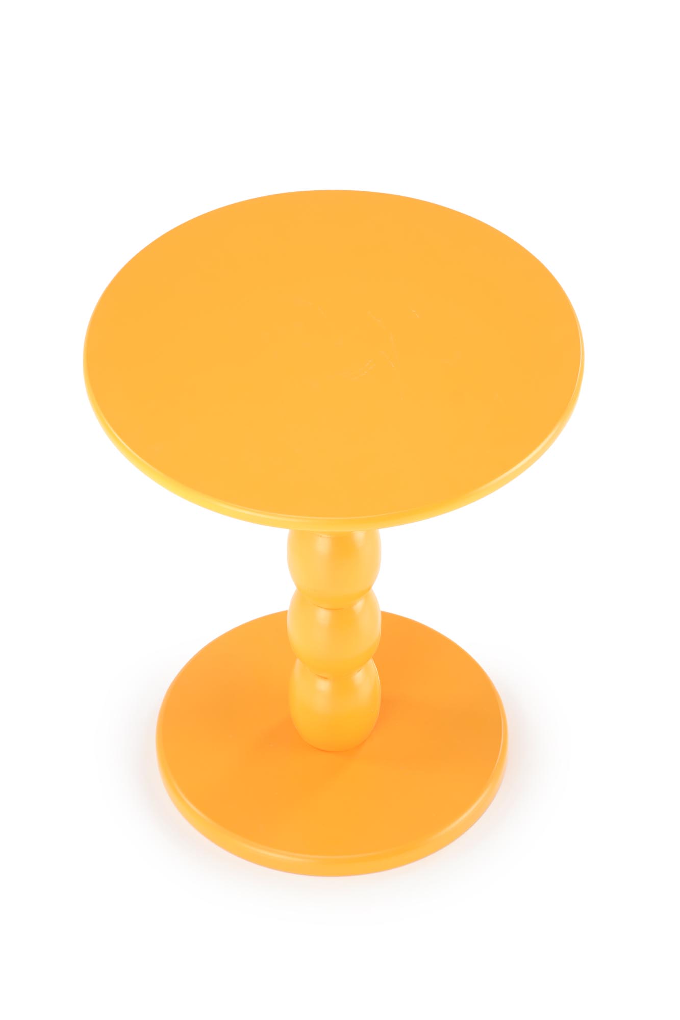 CIRILLA konferenčný stolík 40/47cm, lak. MDF/masívne drevo, horčicová