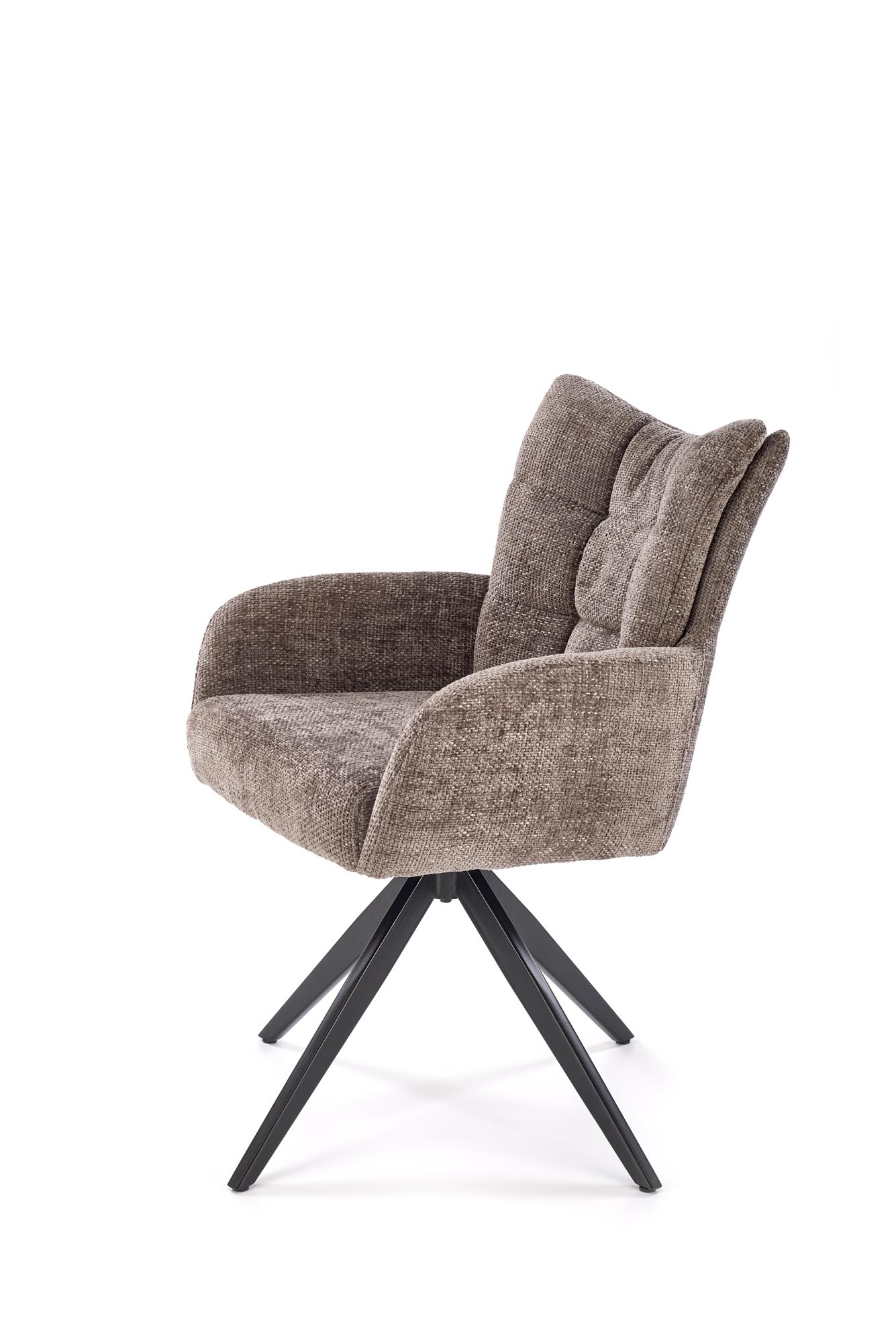 K540 jedálenská stolička otočná, látka HAGA#19 sivá