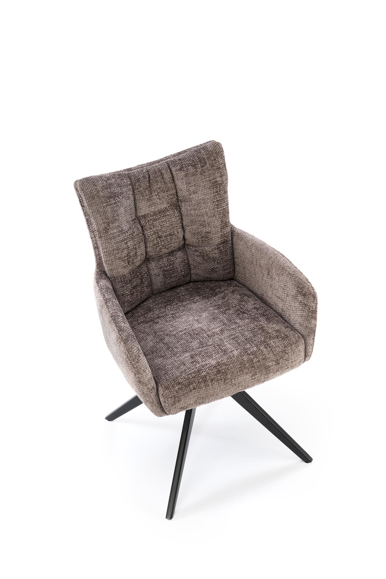 K540 jedálenská stolička otočná, látka HAGA#19 sivá