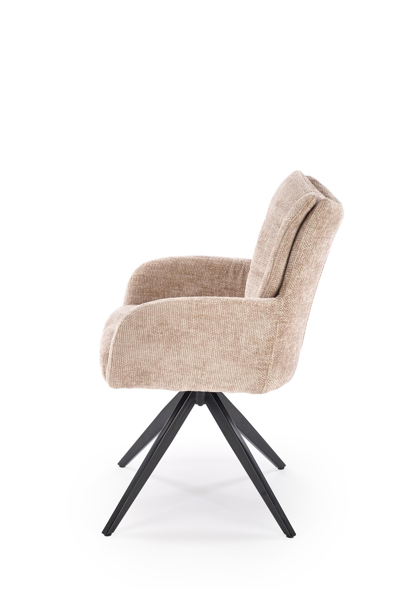 K540 jedálenská stolička otočná, látka HAGA#30 béžová