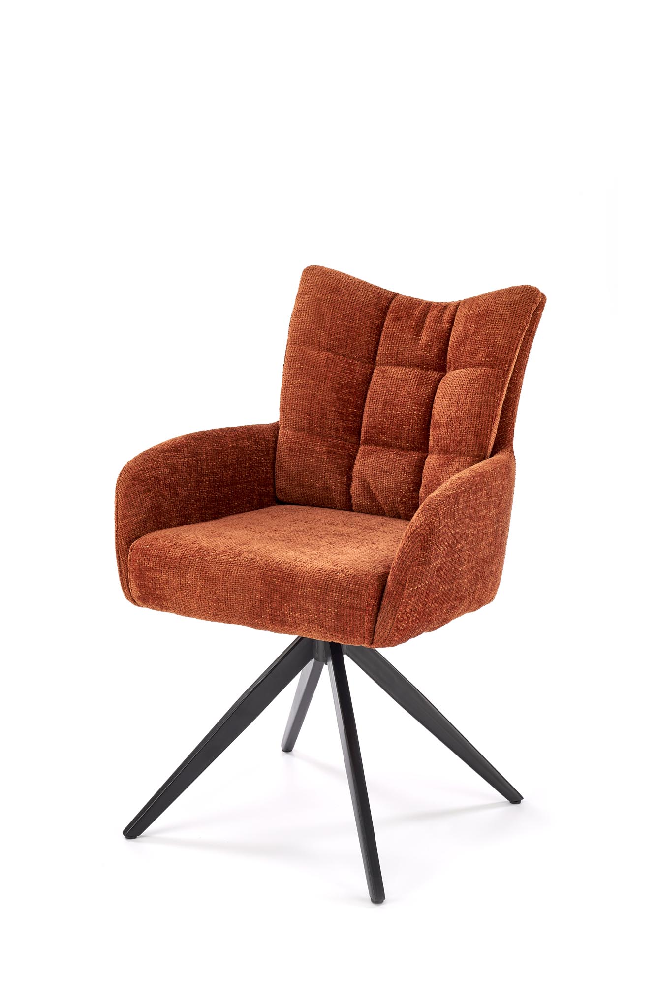 K540 jedálenská stolička otočná, látka HAGA#44 škoricová