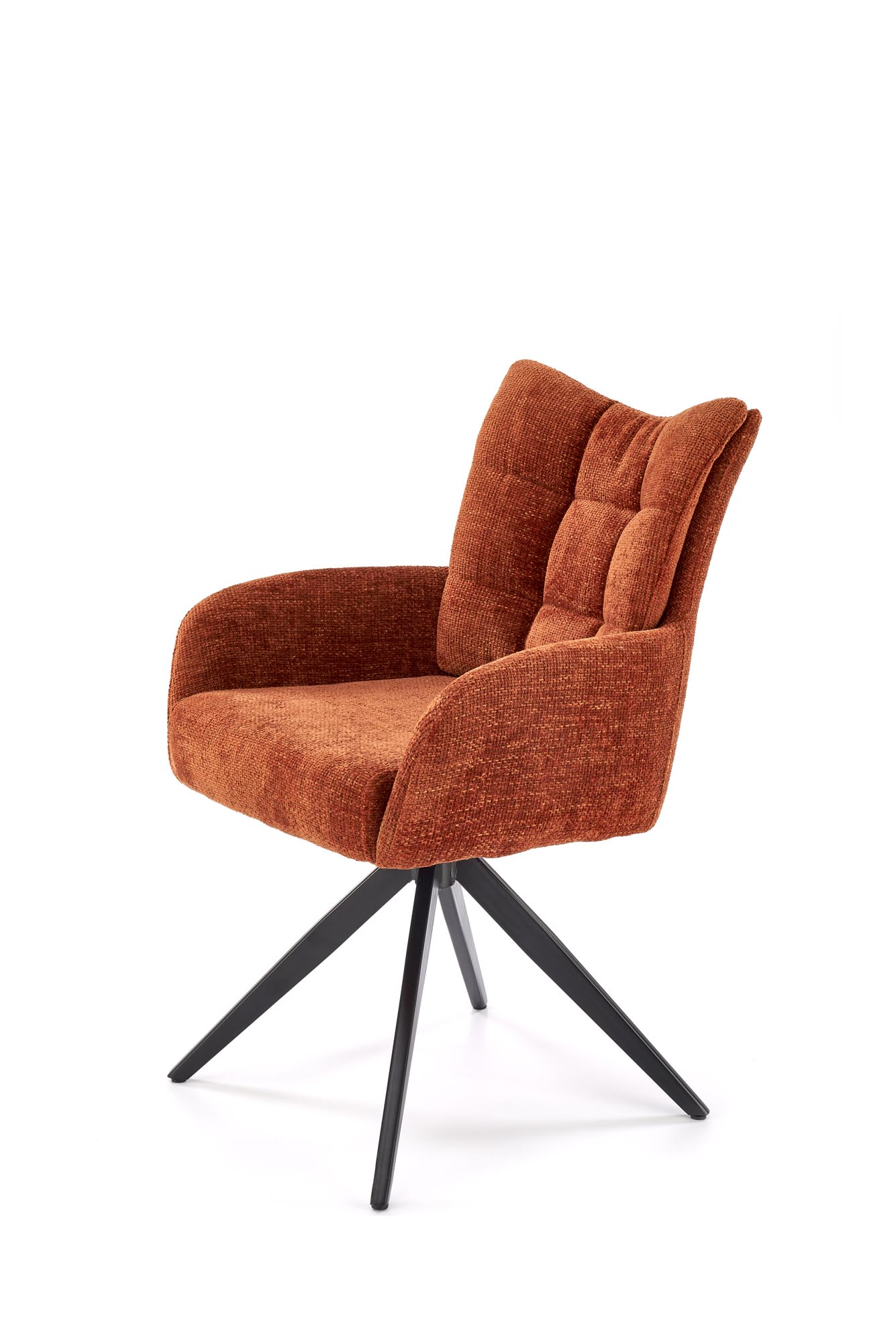 K540 jedálenská stolička otočná, látka HAGA#44 škoricová