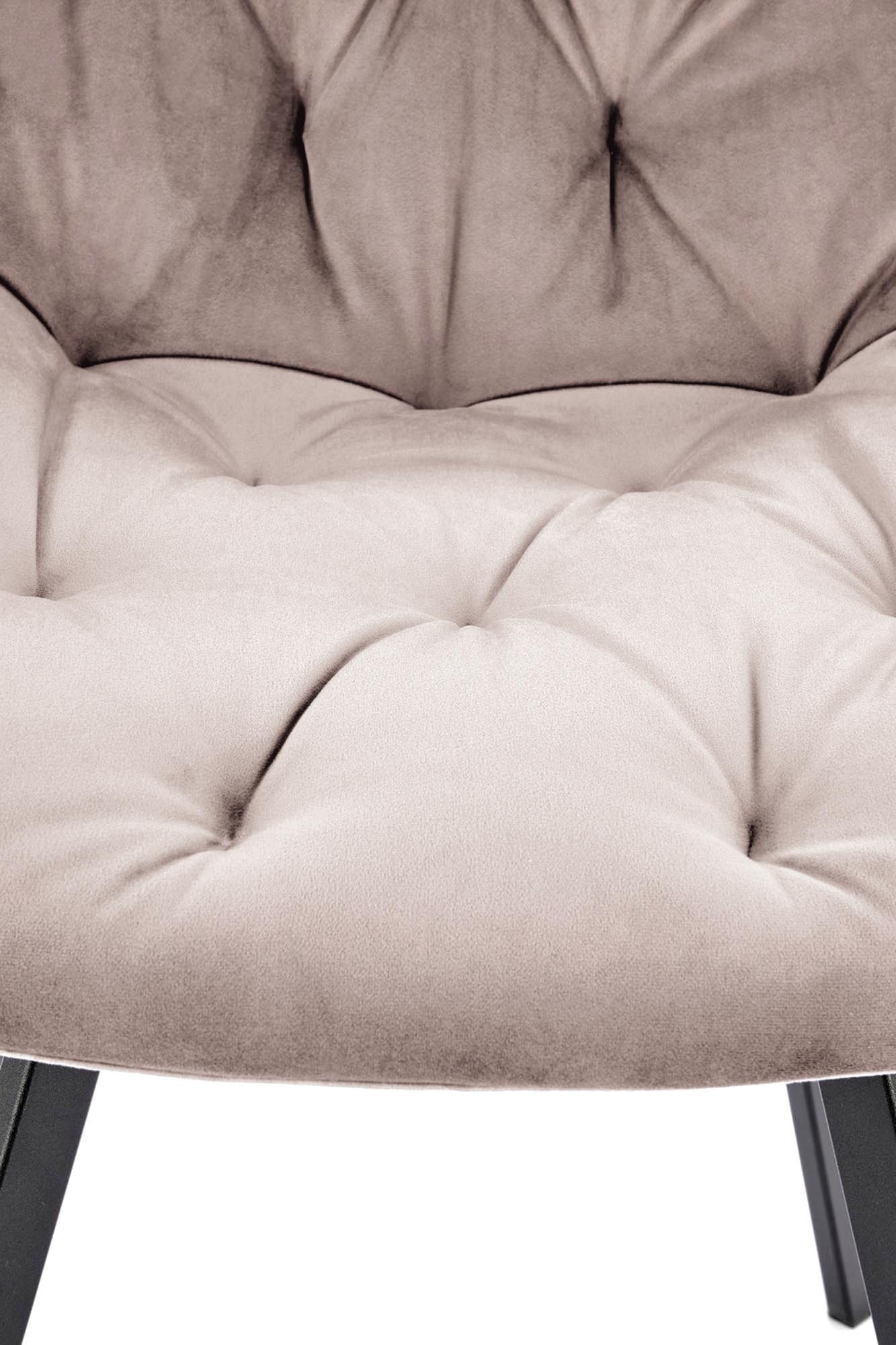 K519 jedálenská stolička, otáčacia, látka velvet, béžová