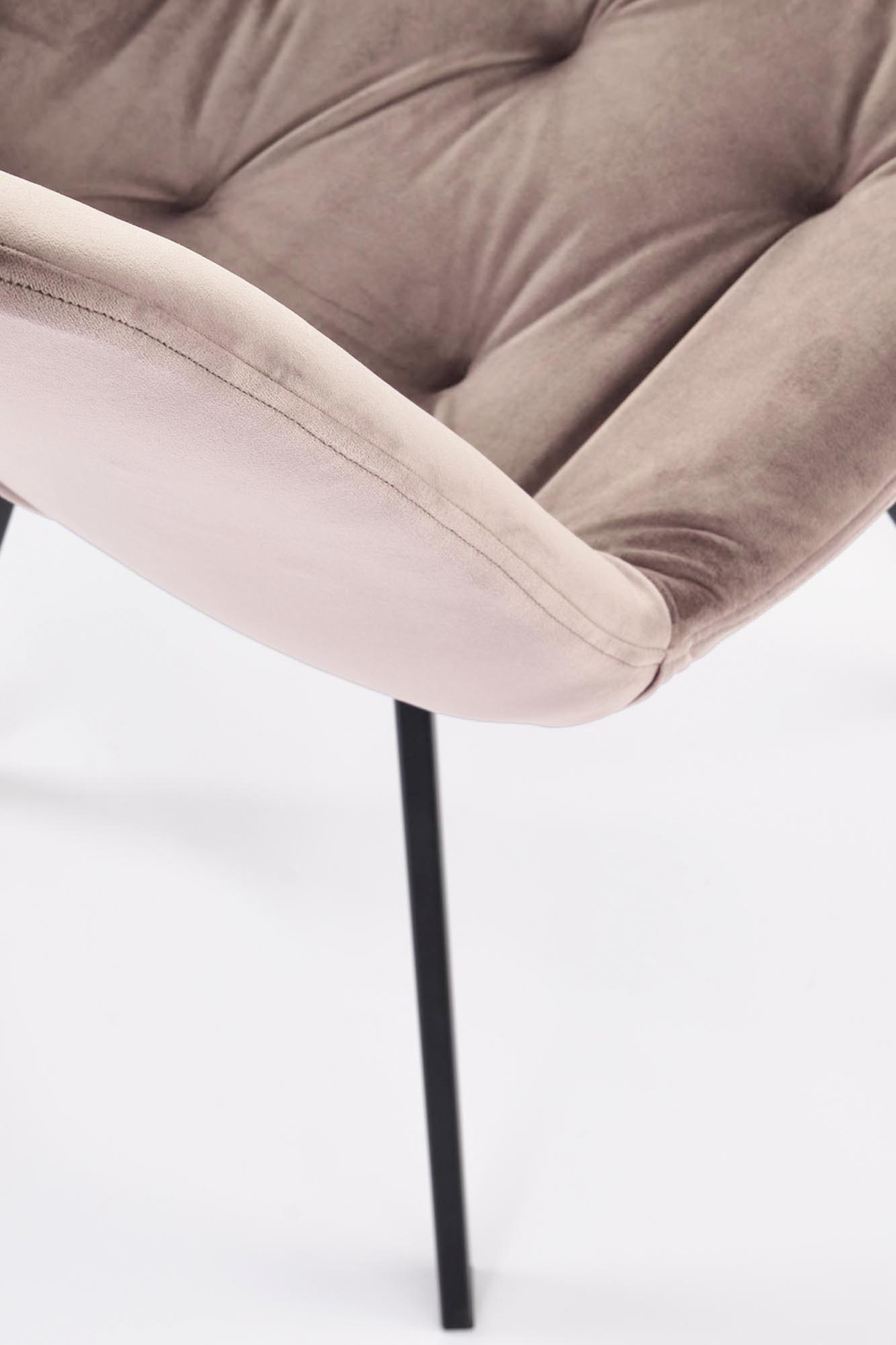 K519 jedálenská stolička, otáčacia, látka velvet, béžová