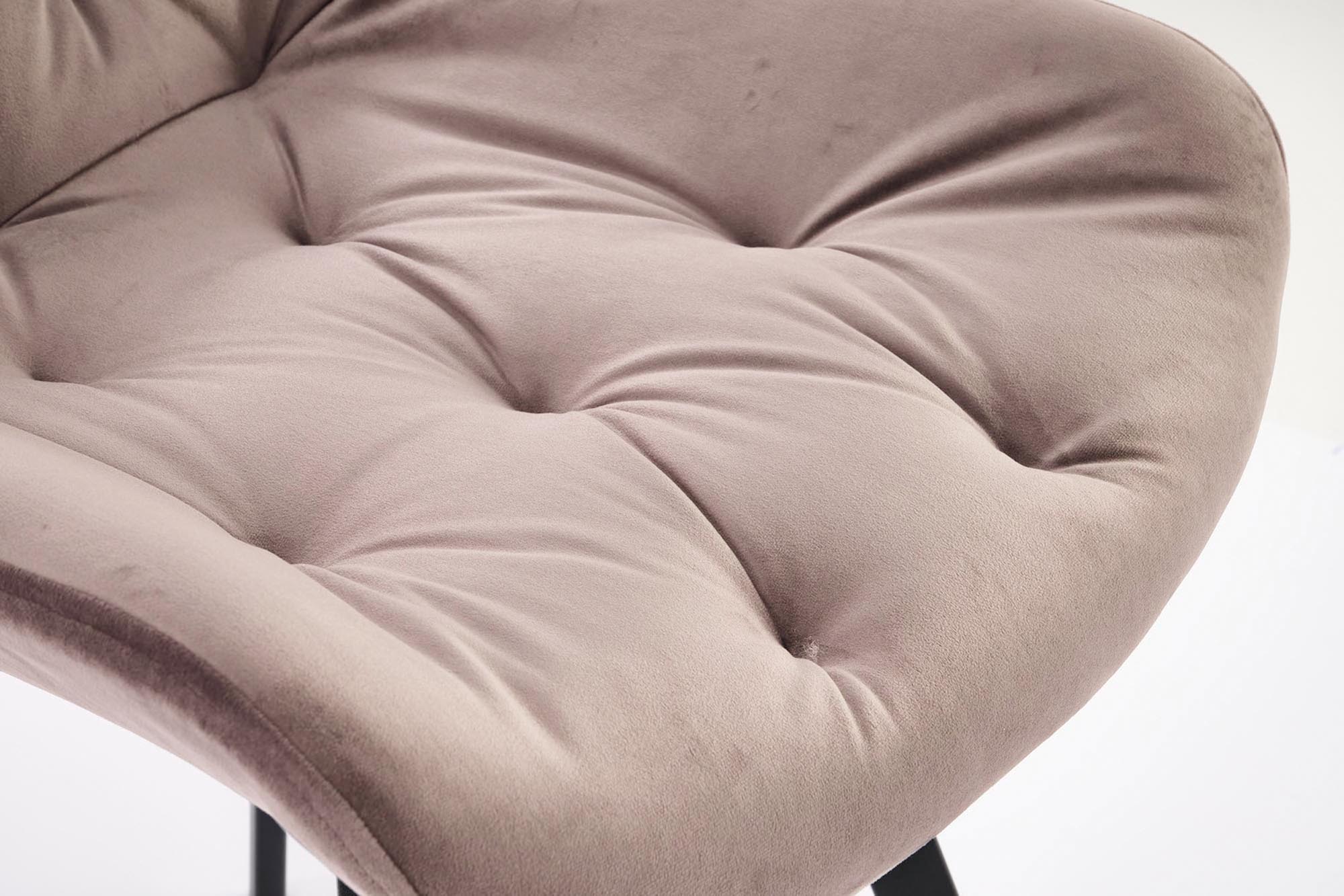 K519 jedálenská stolička, otáčacia, látka velvet, béžová