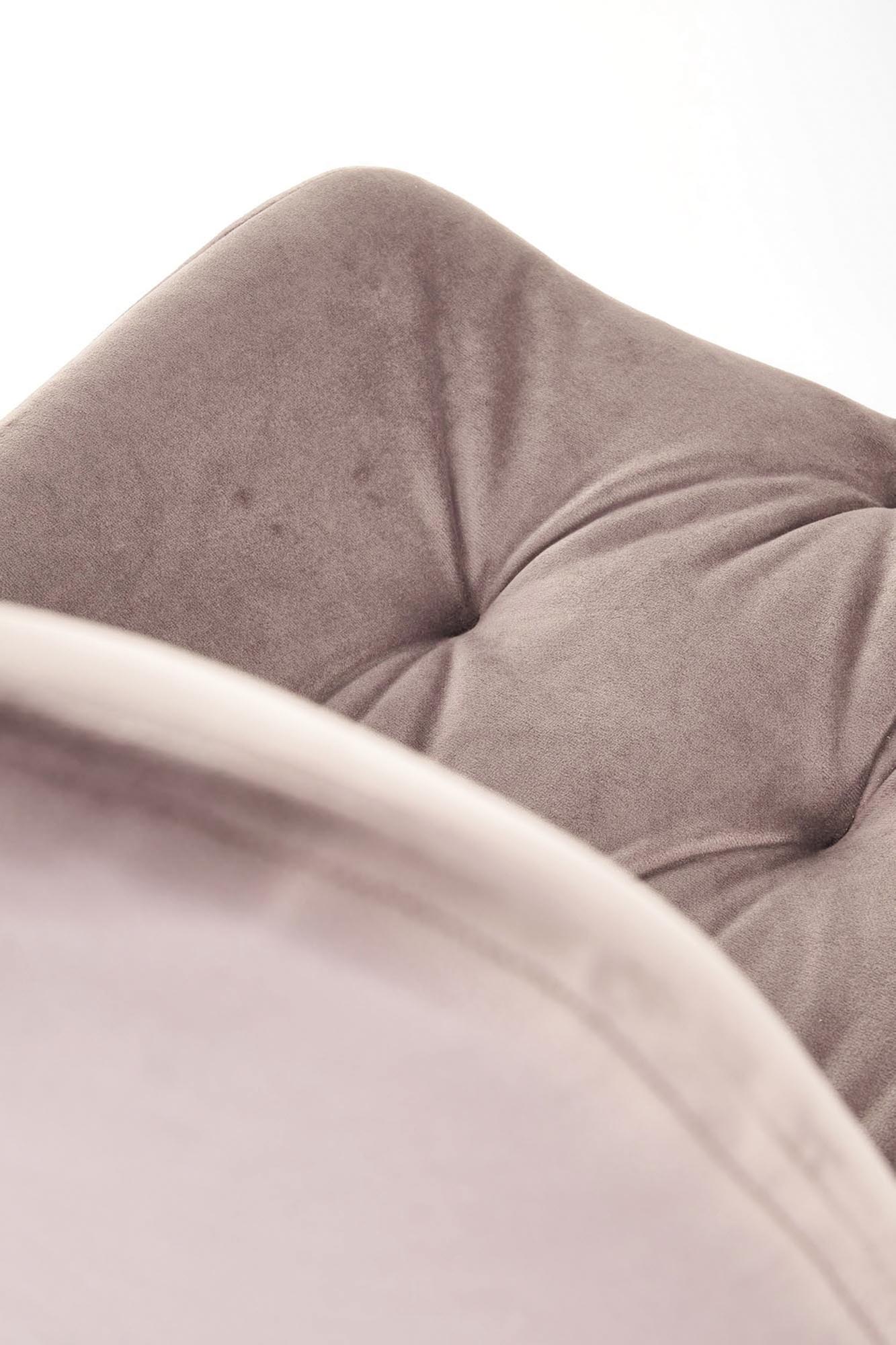 K519 jedálenská stolička, otáčacia, látka velvet, béžová