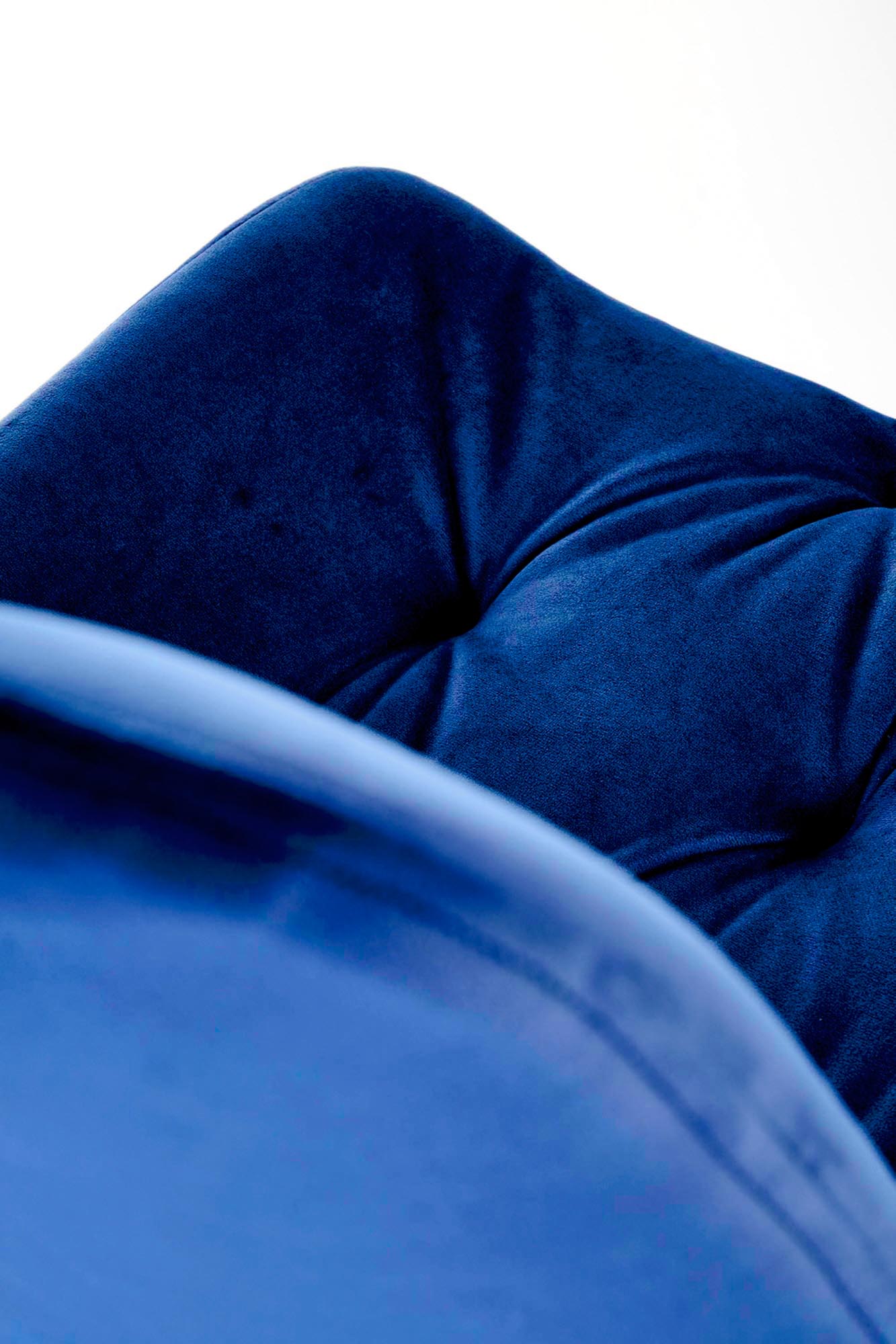 K519 jedálenská stolička, otáčacia, látka velvet, modrá