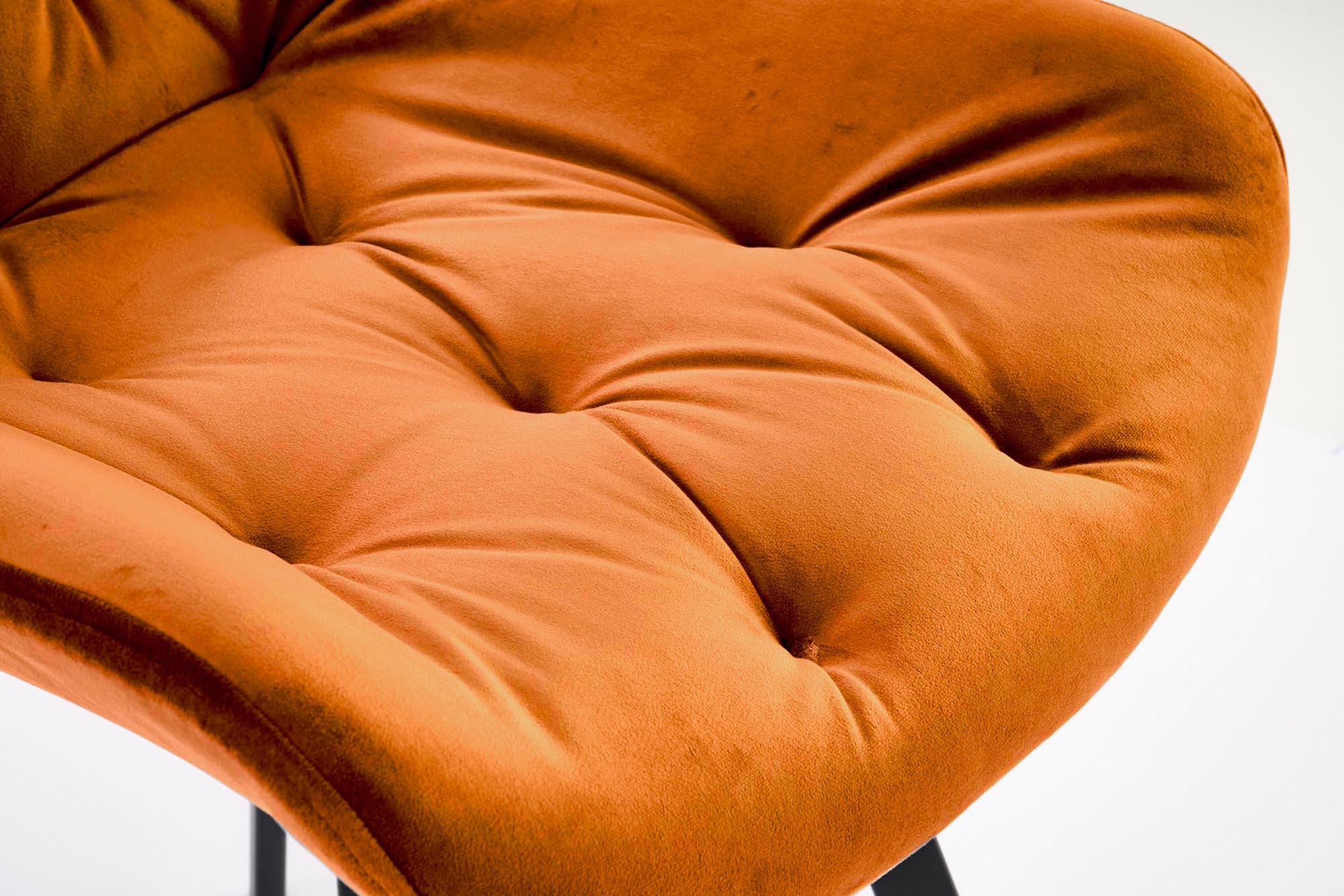 K519 jedálenská stolička, otáčacia, látka velvet, škoricová