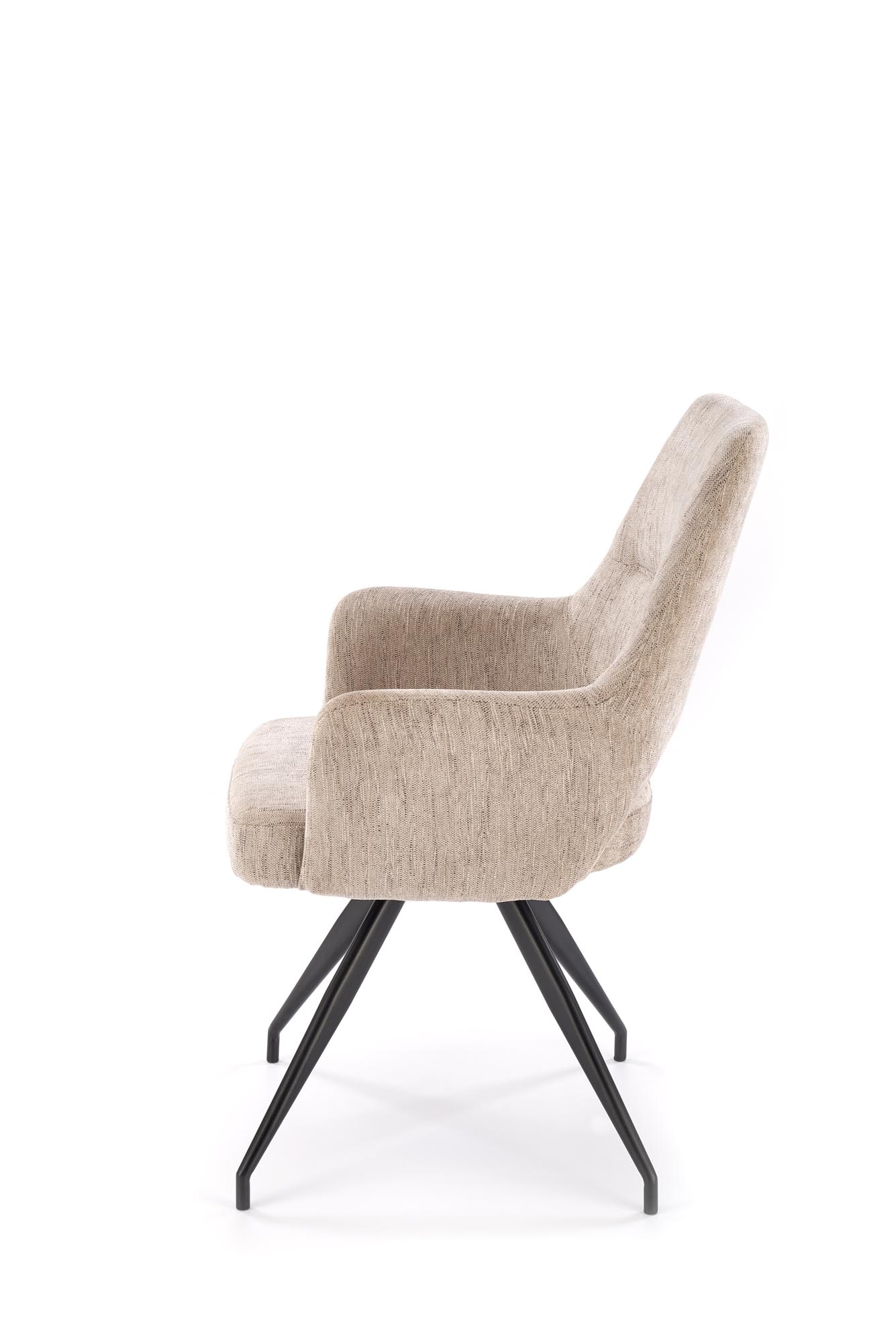 K542 jedálenská stolička otočná, látka ODIN#28 béžová