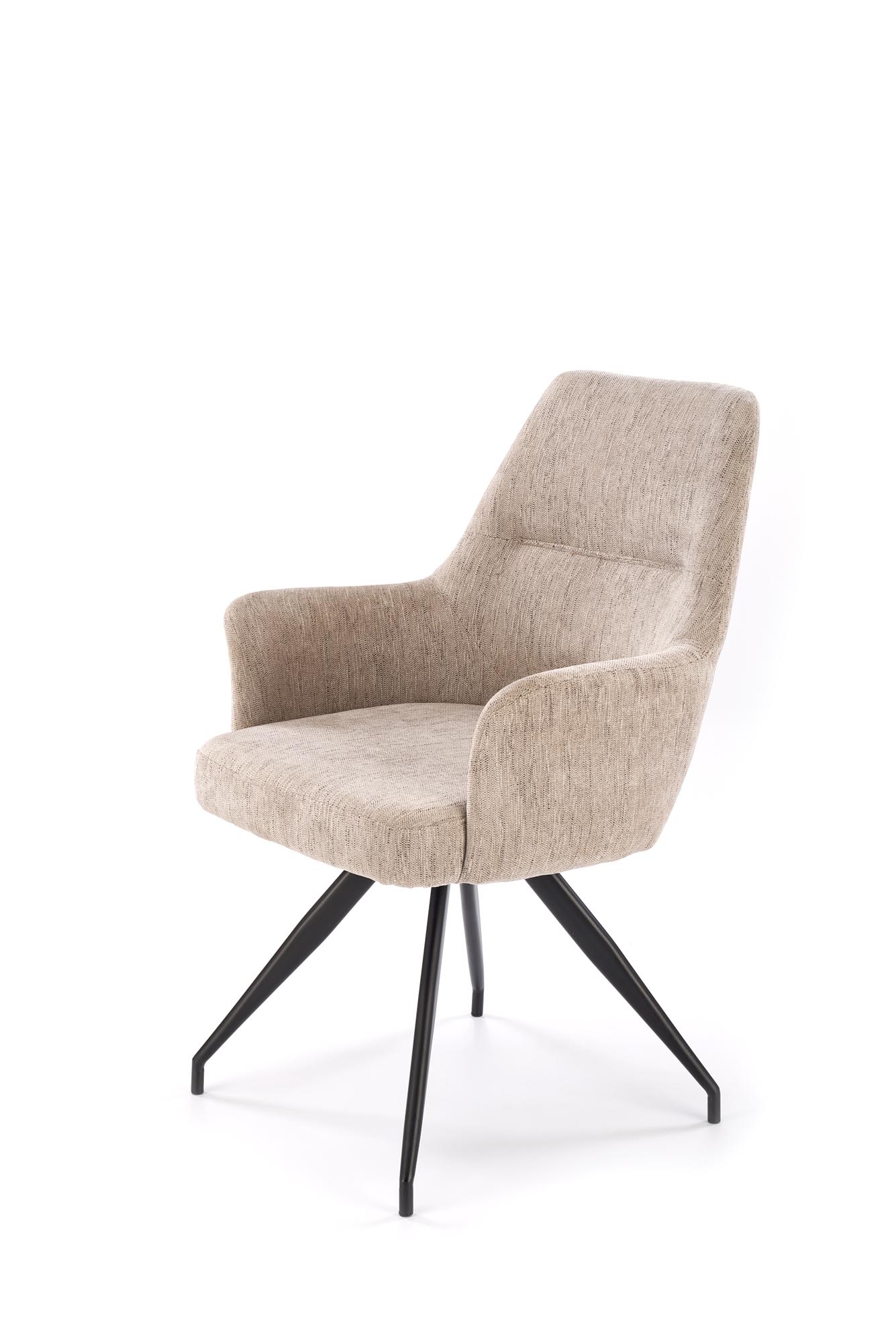 K542 jedálenská stolička otočná, látka ODIN#28 béžová