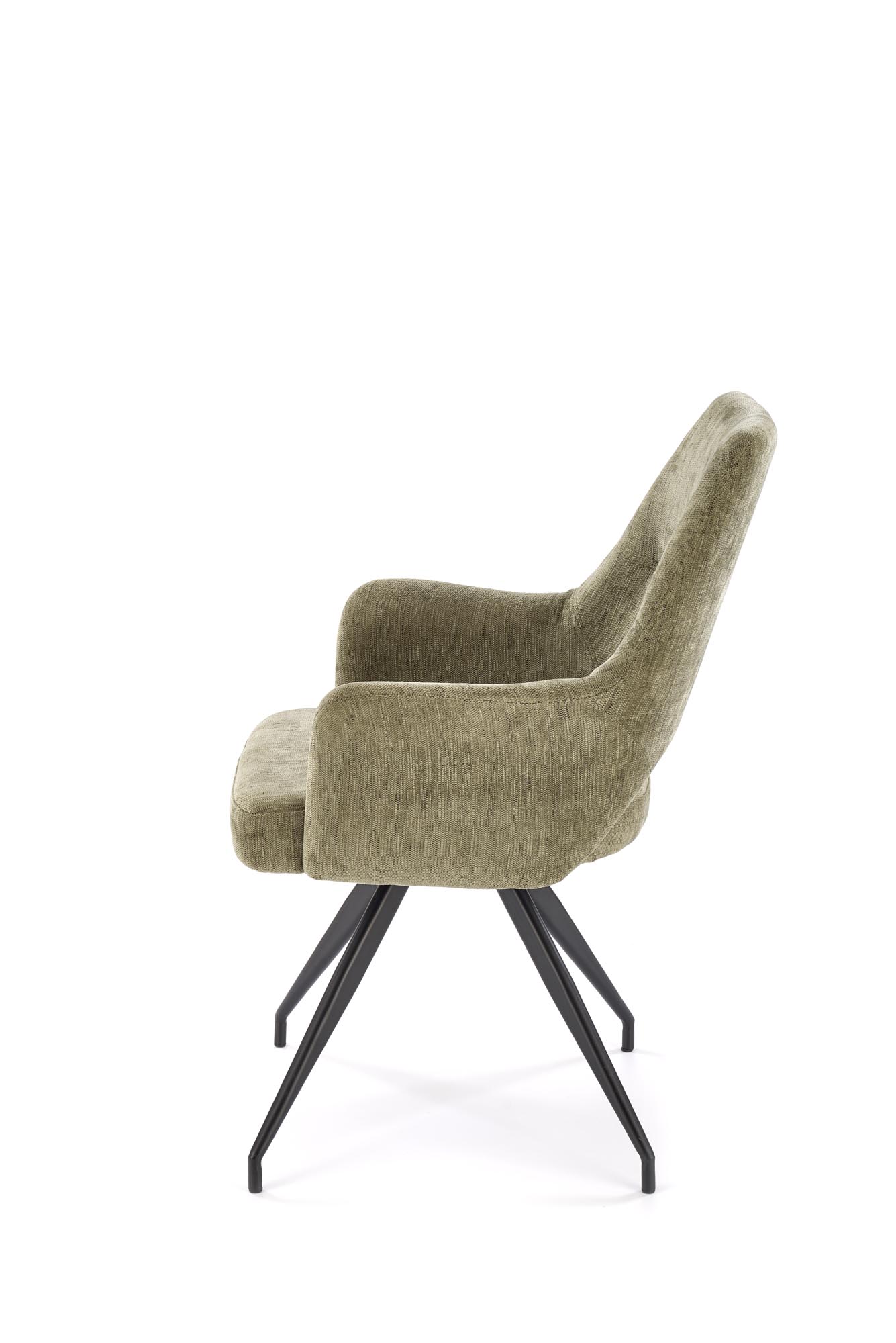 K542 jedálenská stolička otočná, látka ODIN#77 olivová