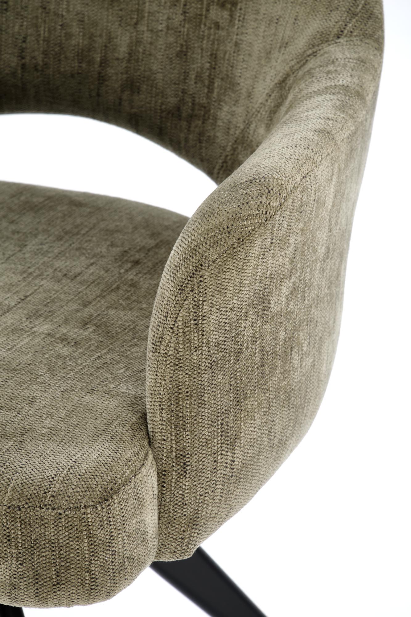 K542 jedálenská stolička otočná, látka ODIN#77 olivová