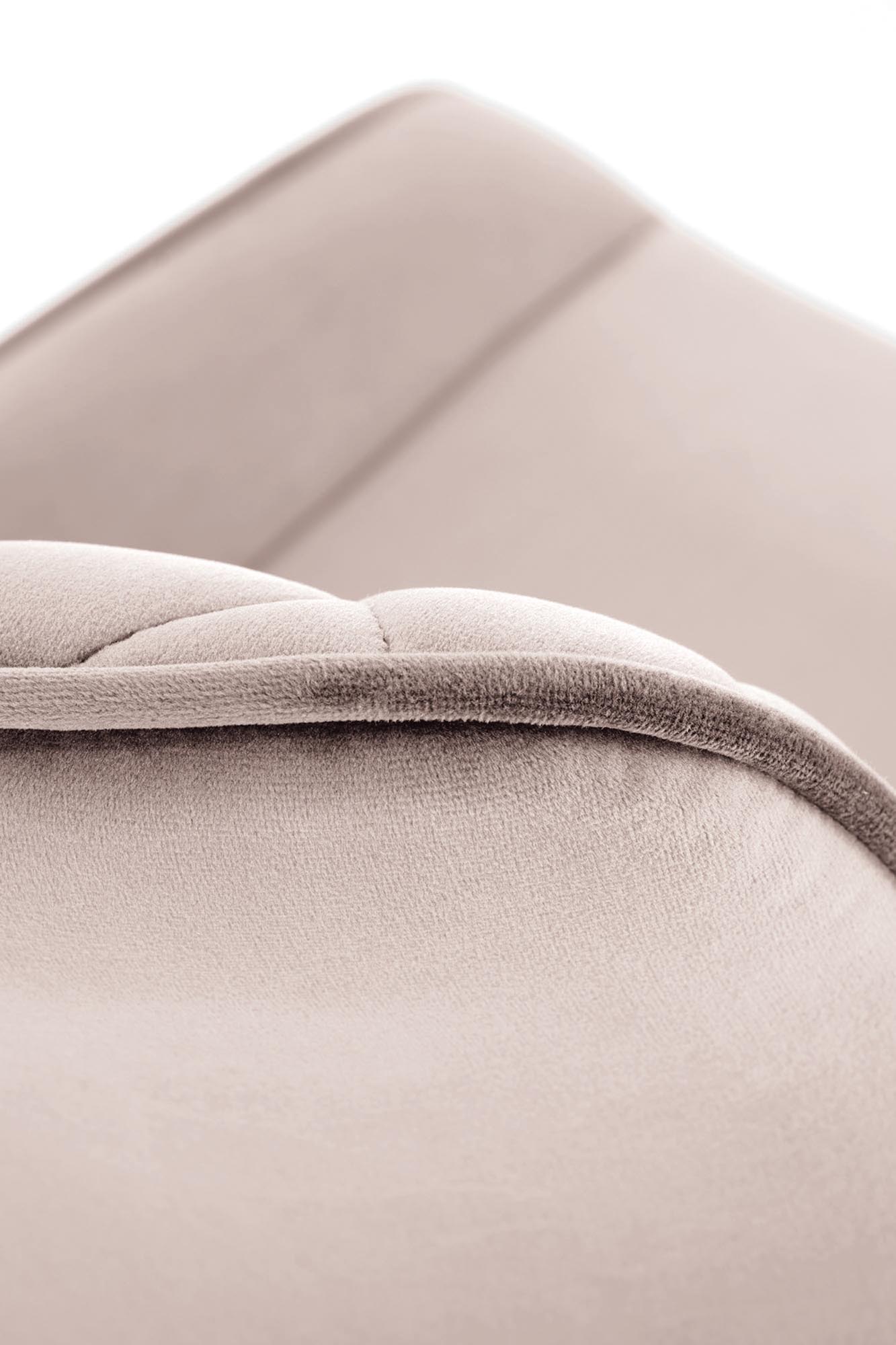 K520 jedálenská stolička, otáčacia, látka velvet, béžová